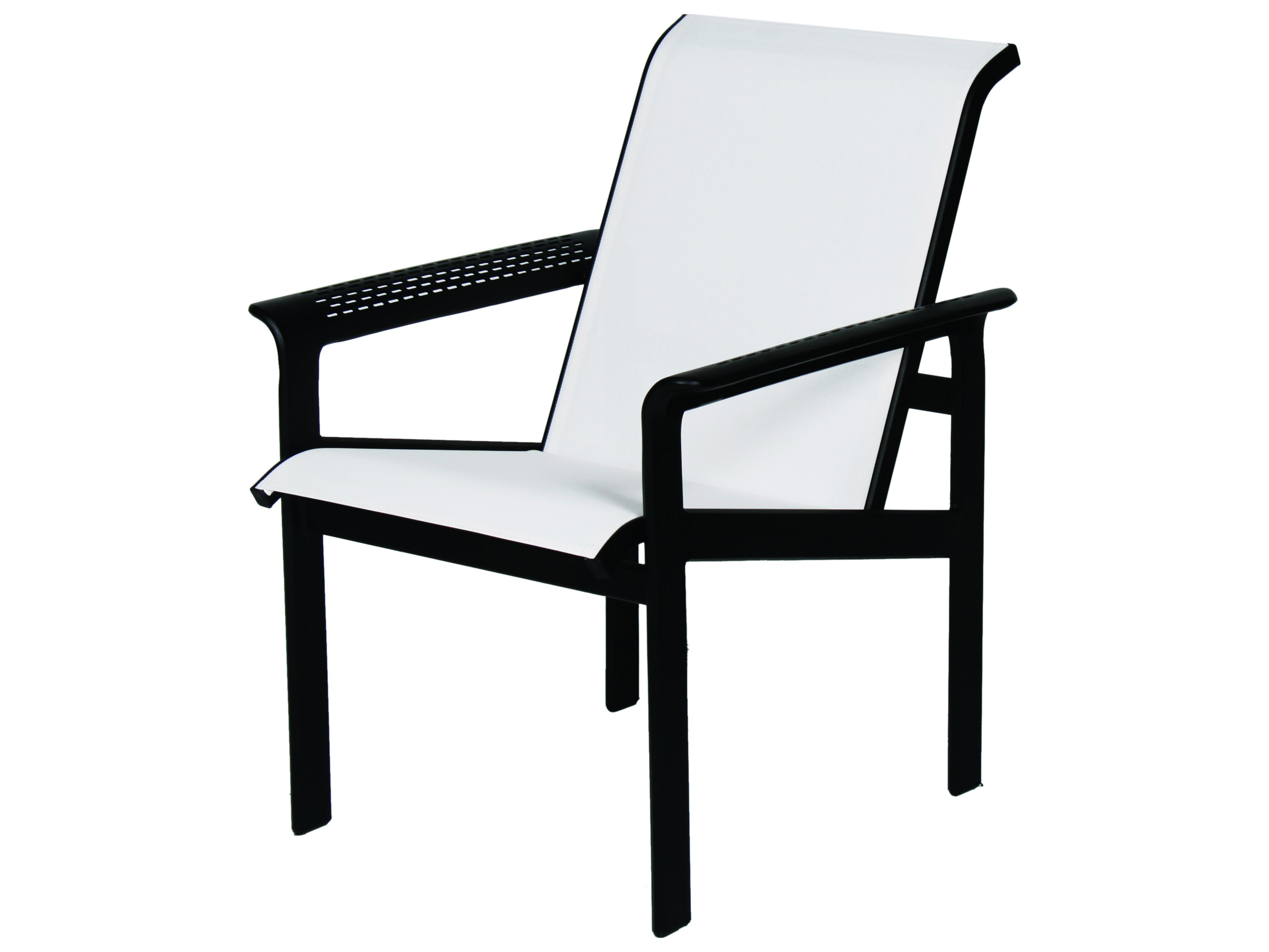 South Beach Sling Aluminum Arm Outdoor Patio Dining Chair