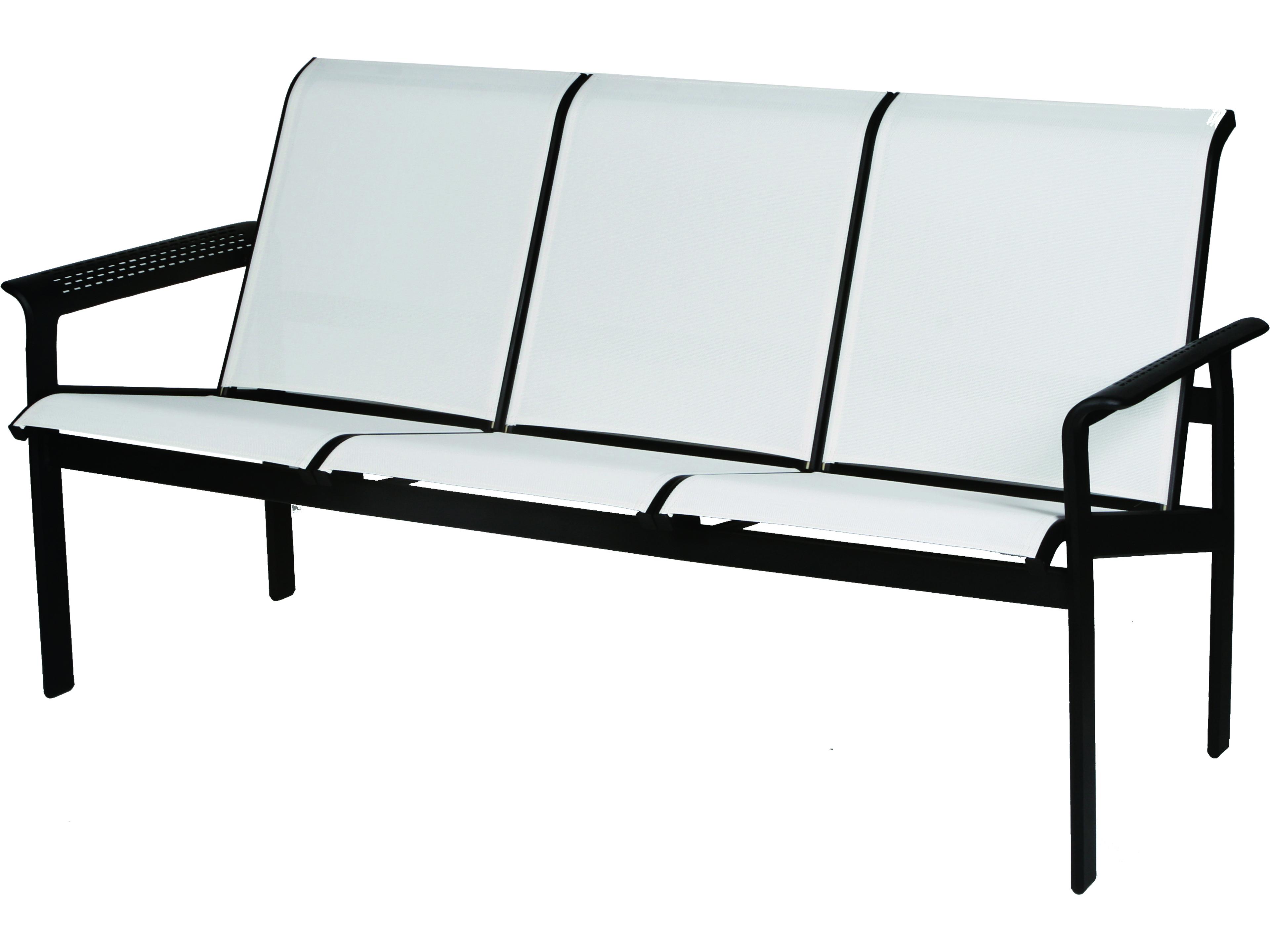 South Beach Sling Aluminum Patio Sofa