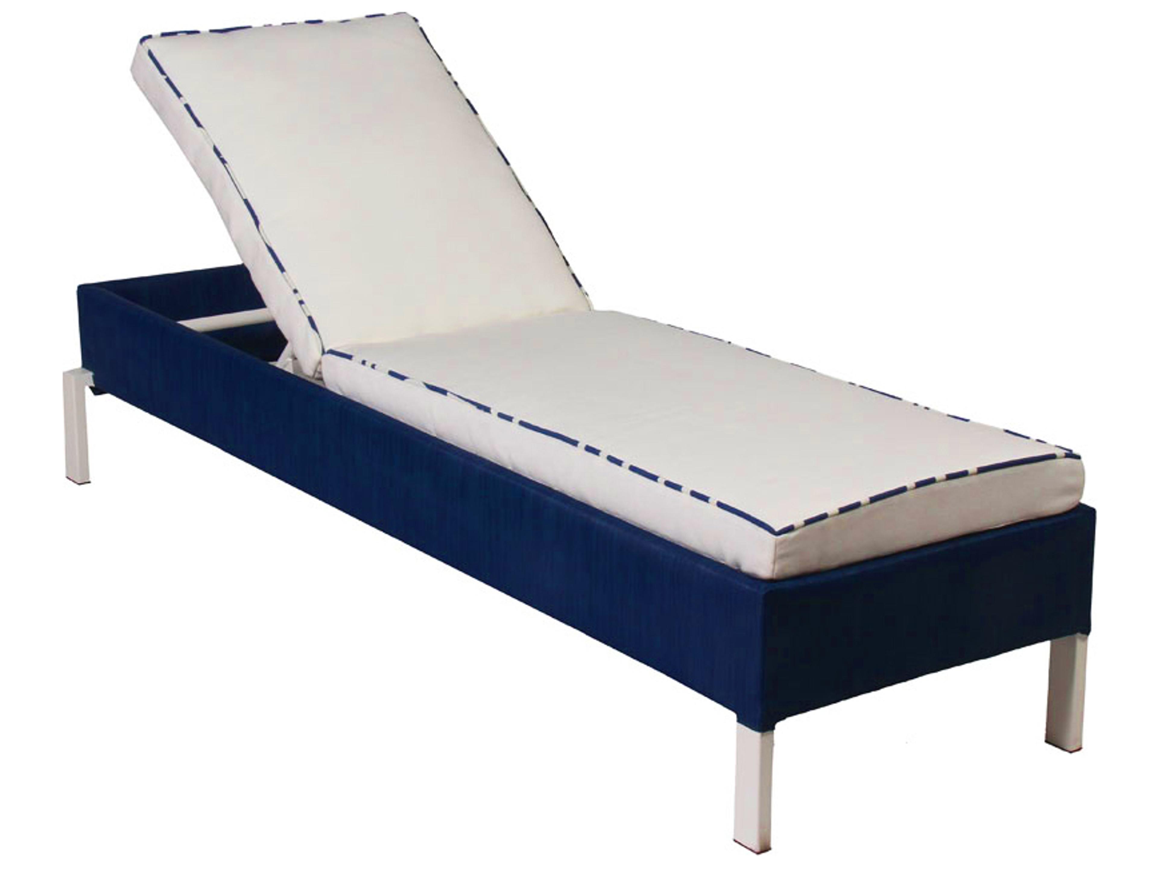 Summer Aluminum Wicker Stackable Patio Chaise Lounge