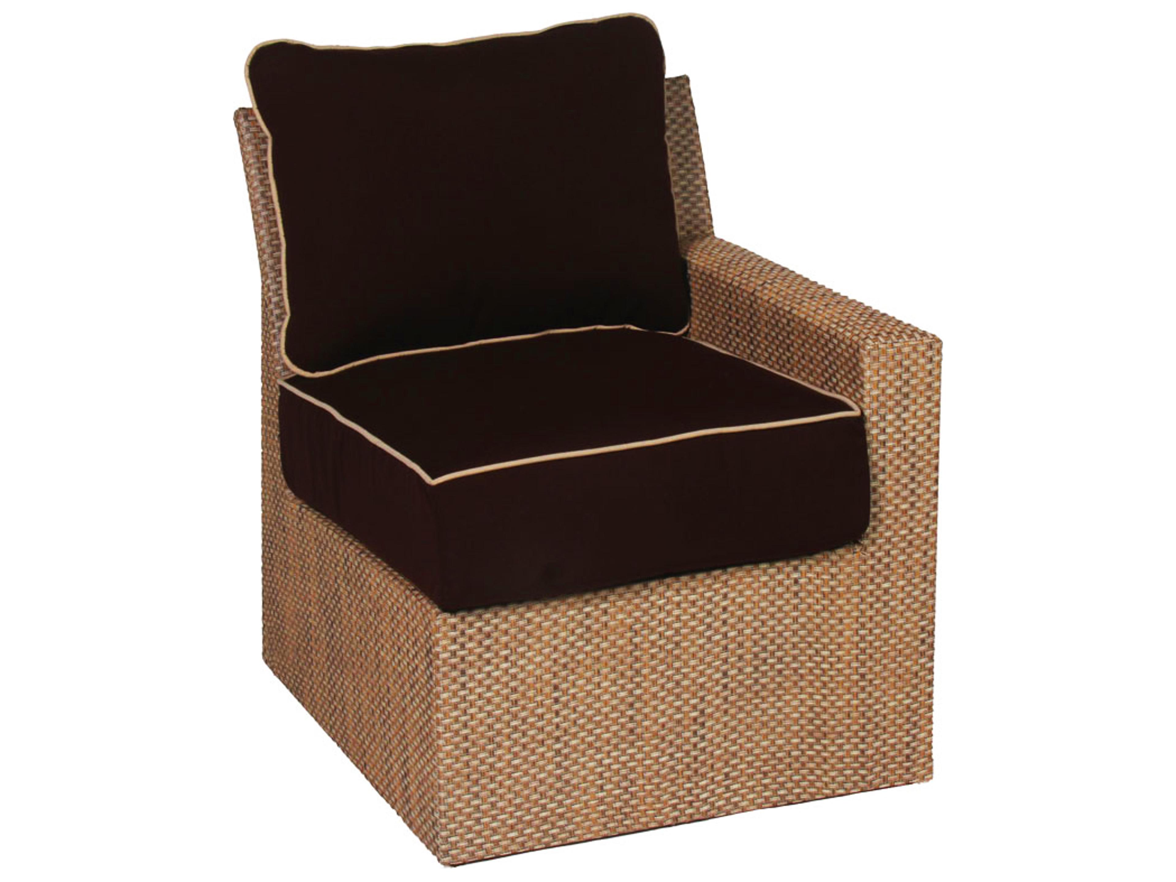 Summer Aluminum Wicker Left Arm Outdoor Patio Lounge Chair