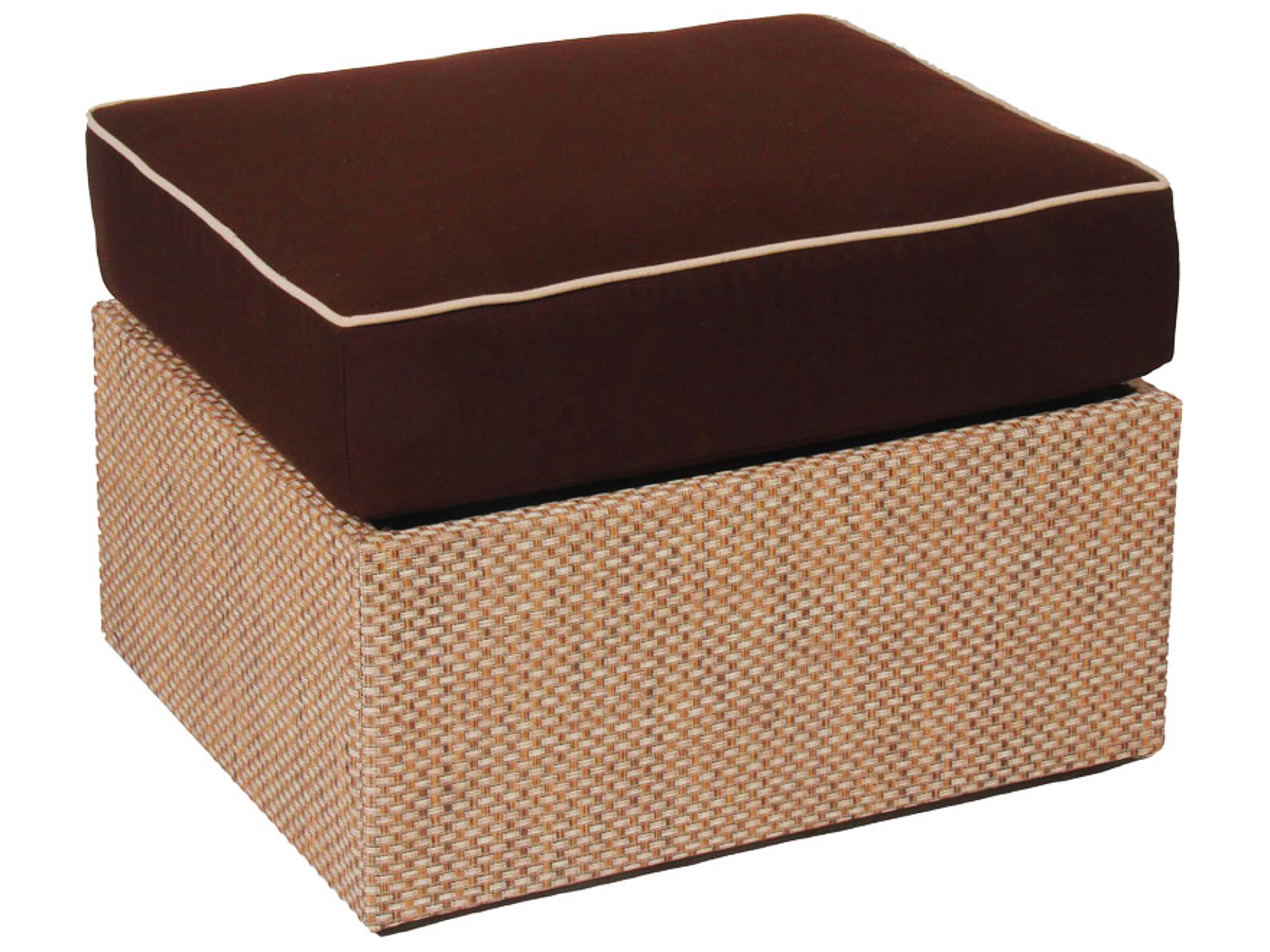 Summer Aluminum Wicker Outdoor Ottoman