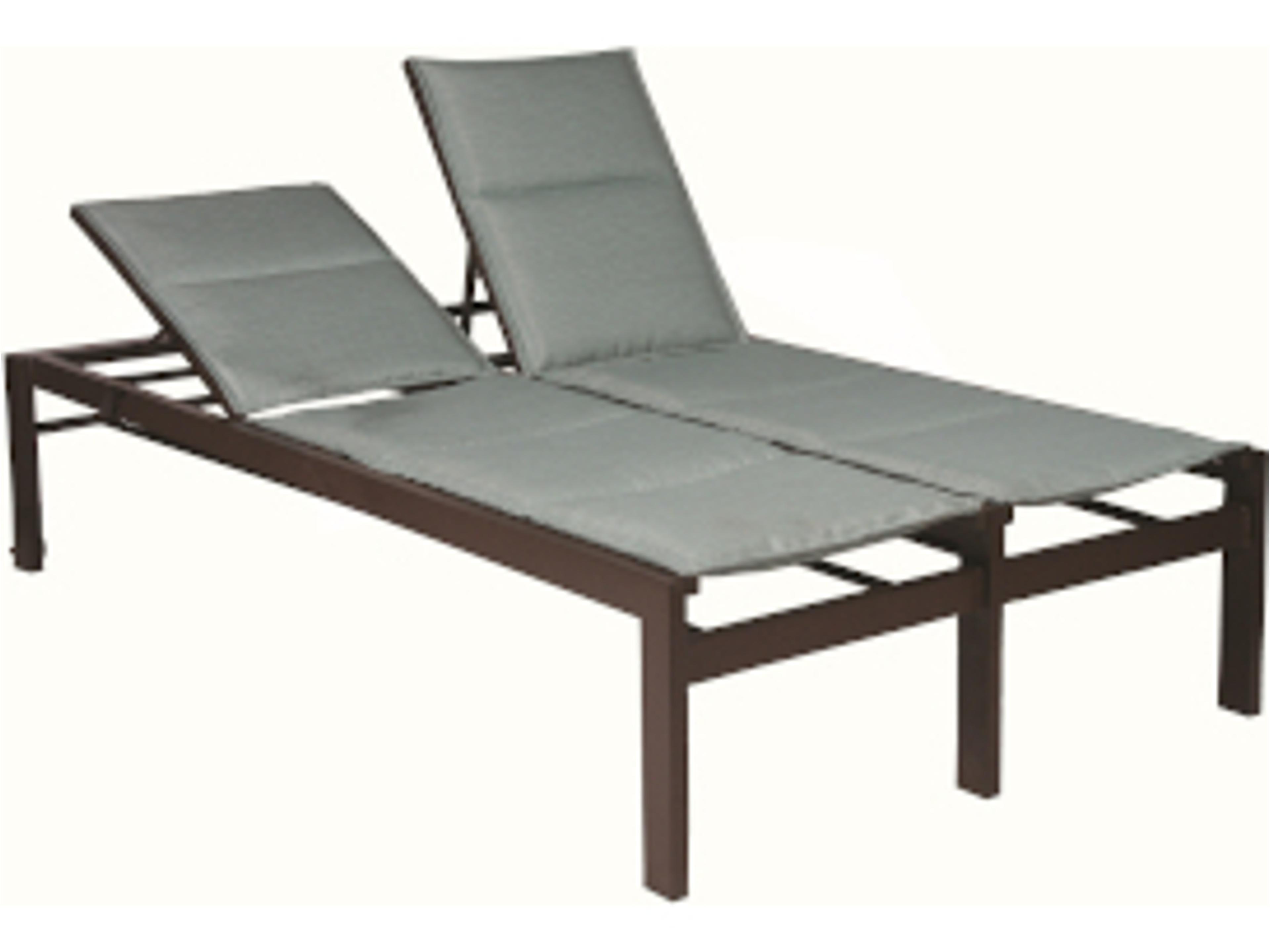 Vectra Bold Sling Aluminum Double Patio Chaise Lounge