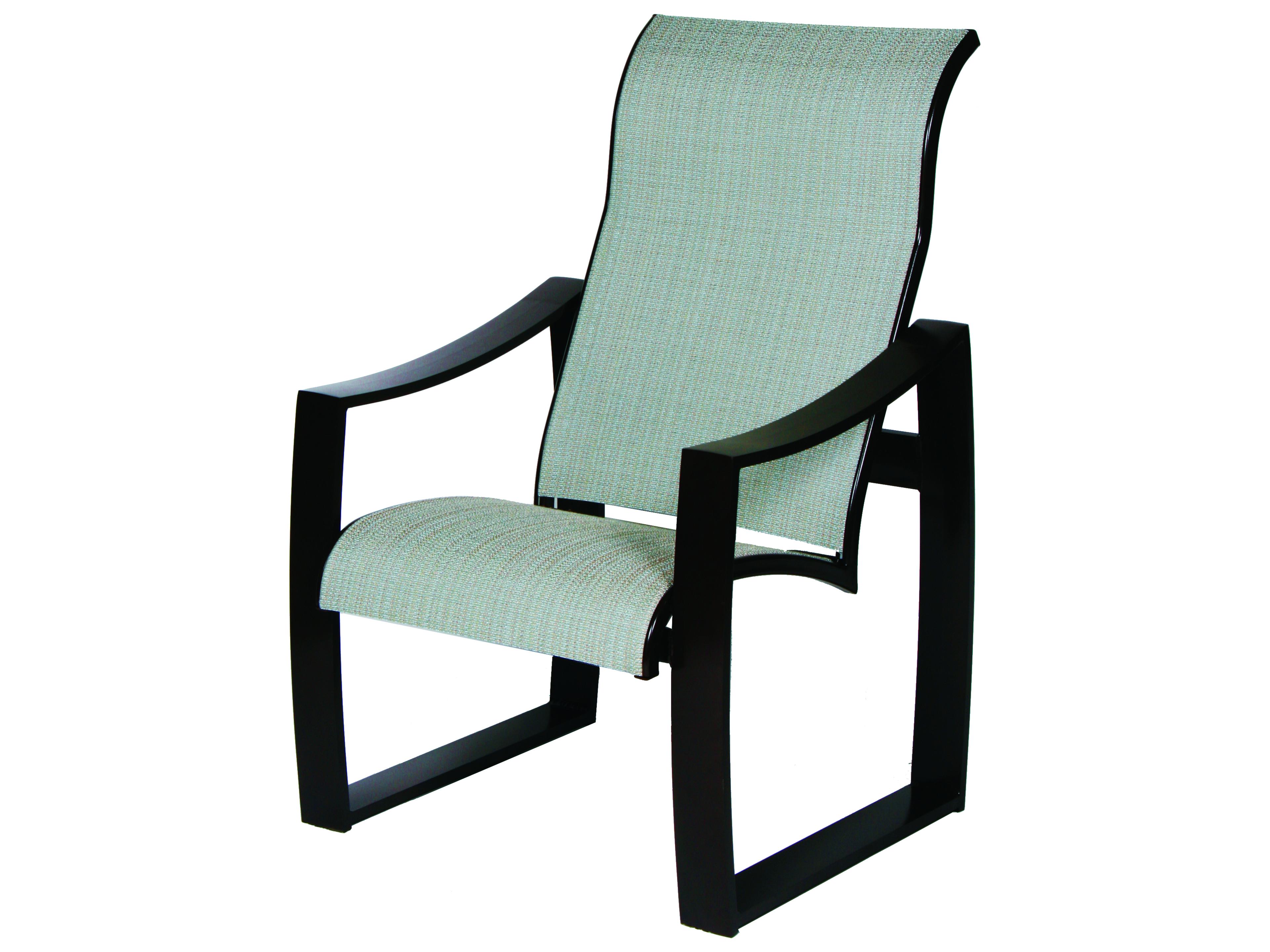Pinnacle Sling Aluminum Supreme Outdoor Dining Arm Chair