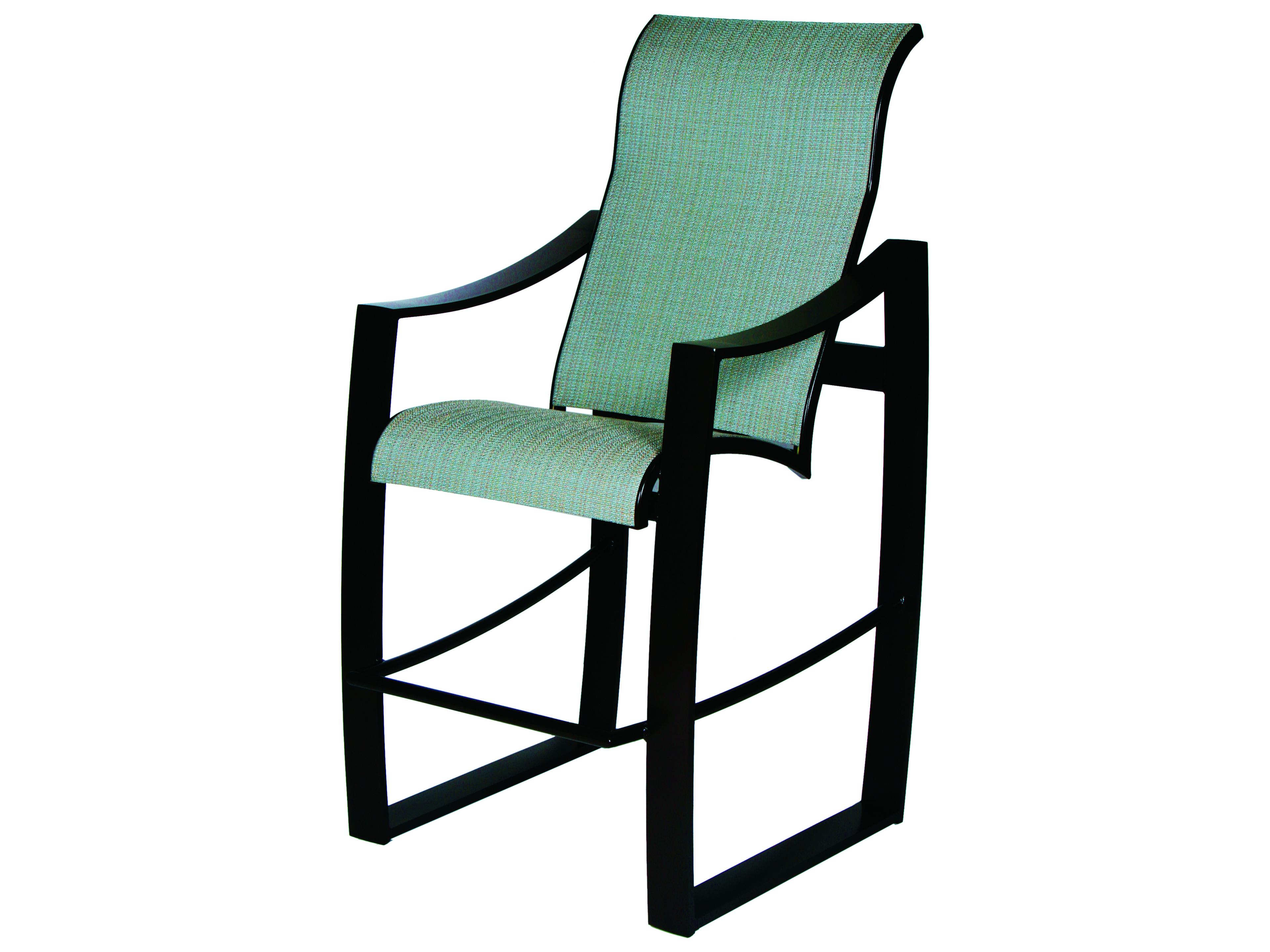 Pinnacle Sling Aluminum Outdoor Patio Bar Stool