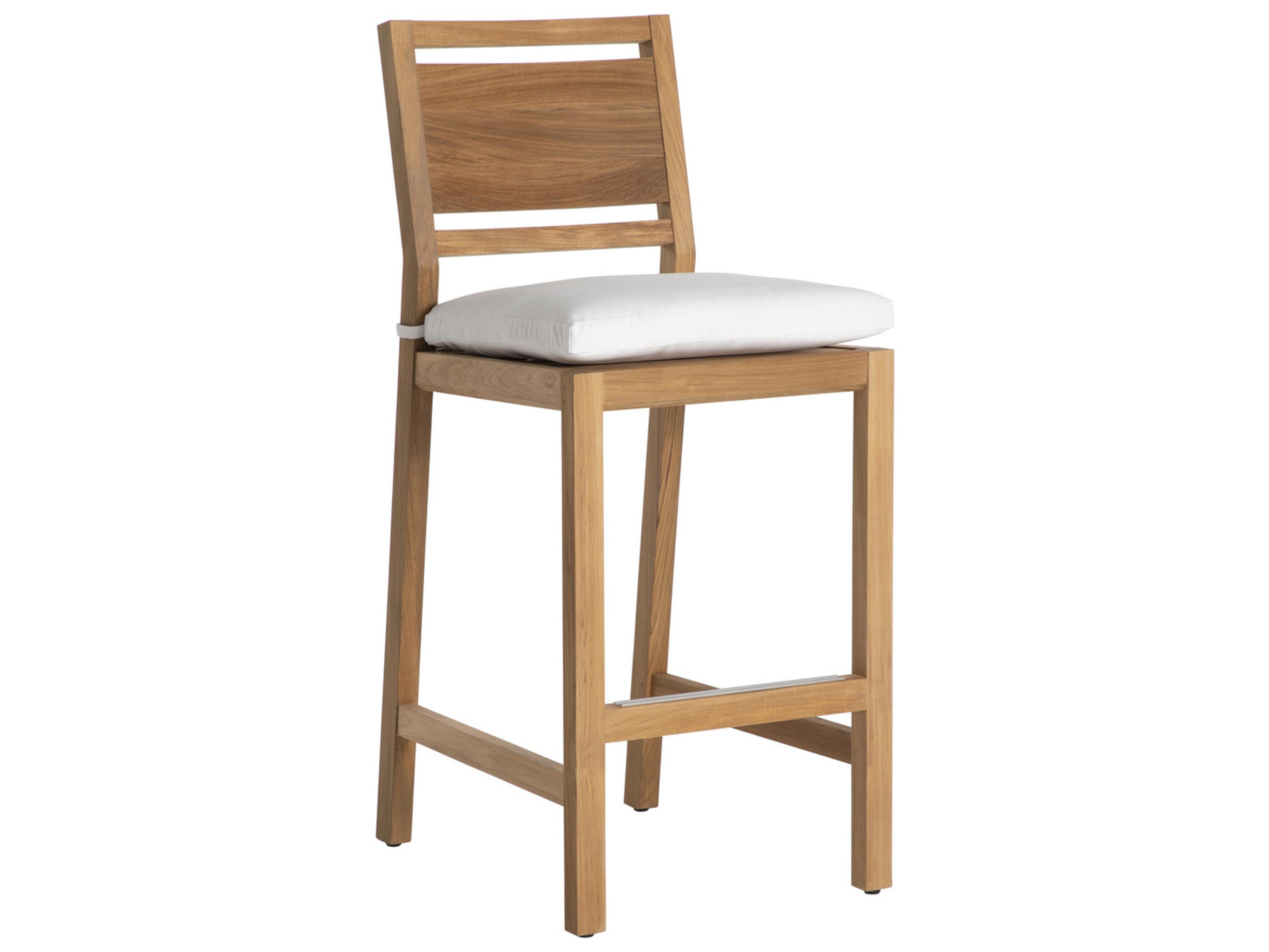 Summer Classics Avondale Teak Outdoor Patio Bar Stool
