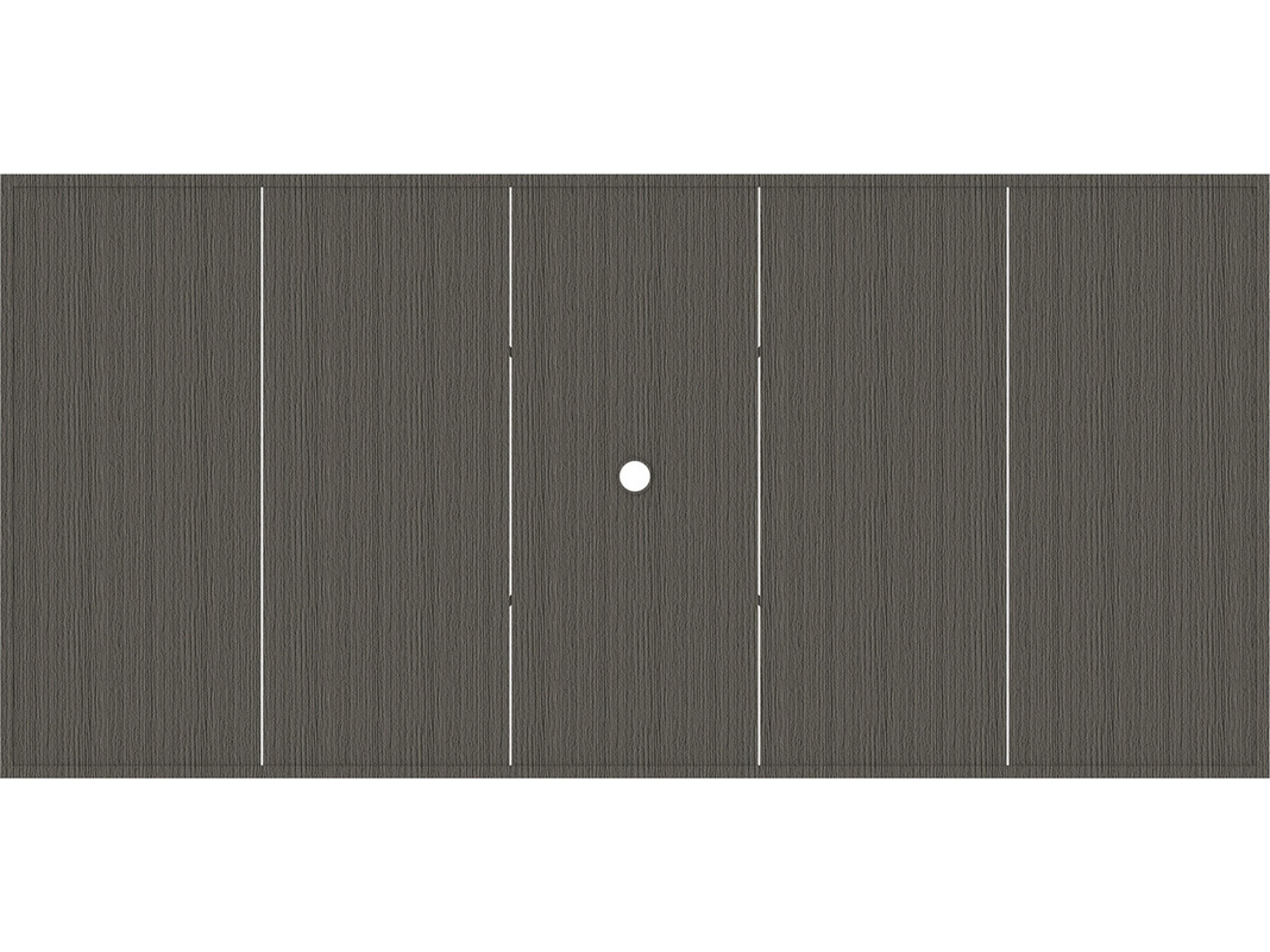 Wrought Aluminum Rectangular with Umbrella Hole