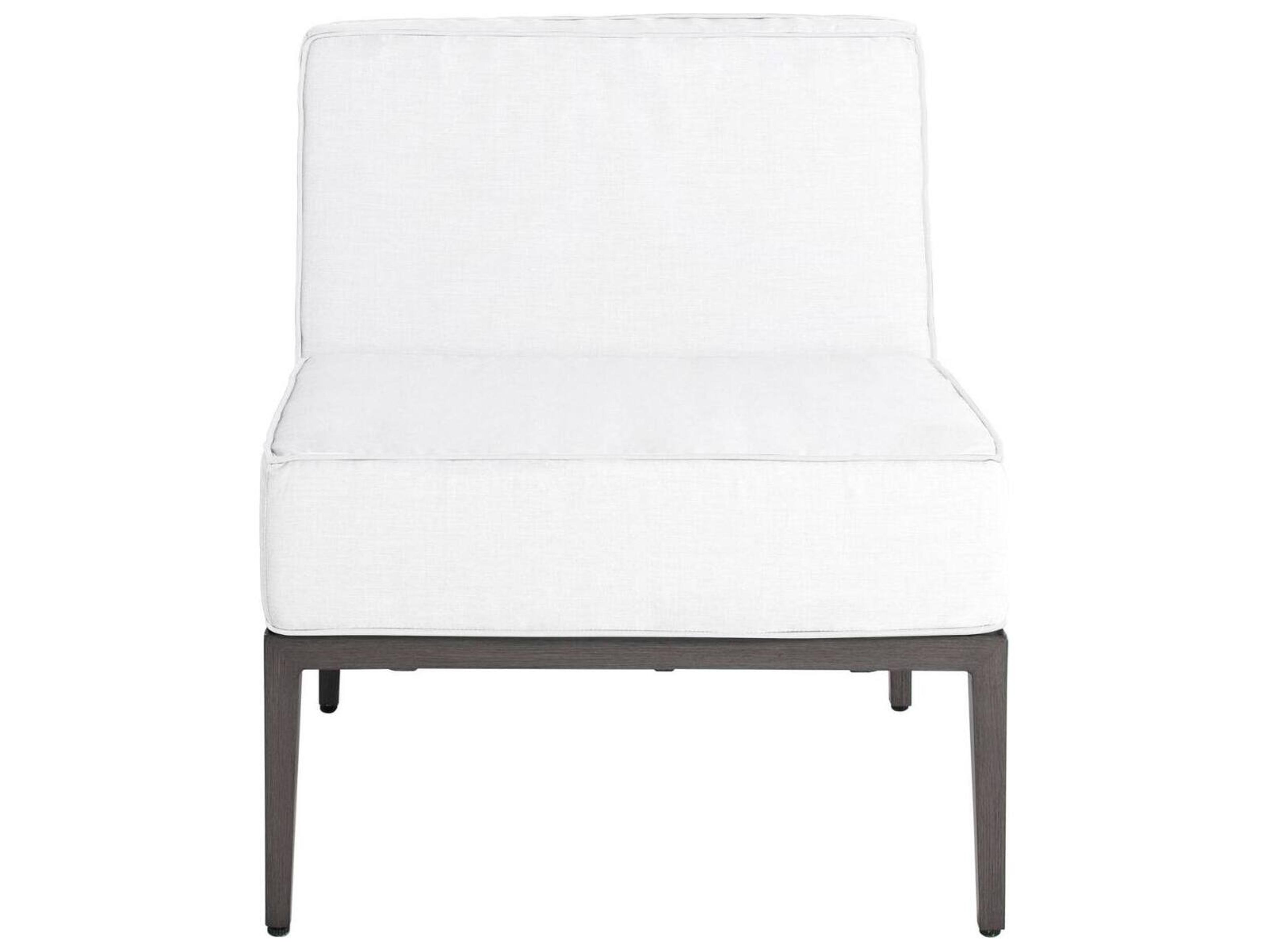 Summer Classics Santa Barbara Aluminum Slate Grey Slipper Modular Outdoor Lounge Chair