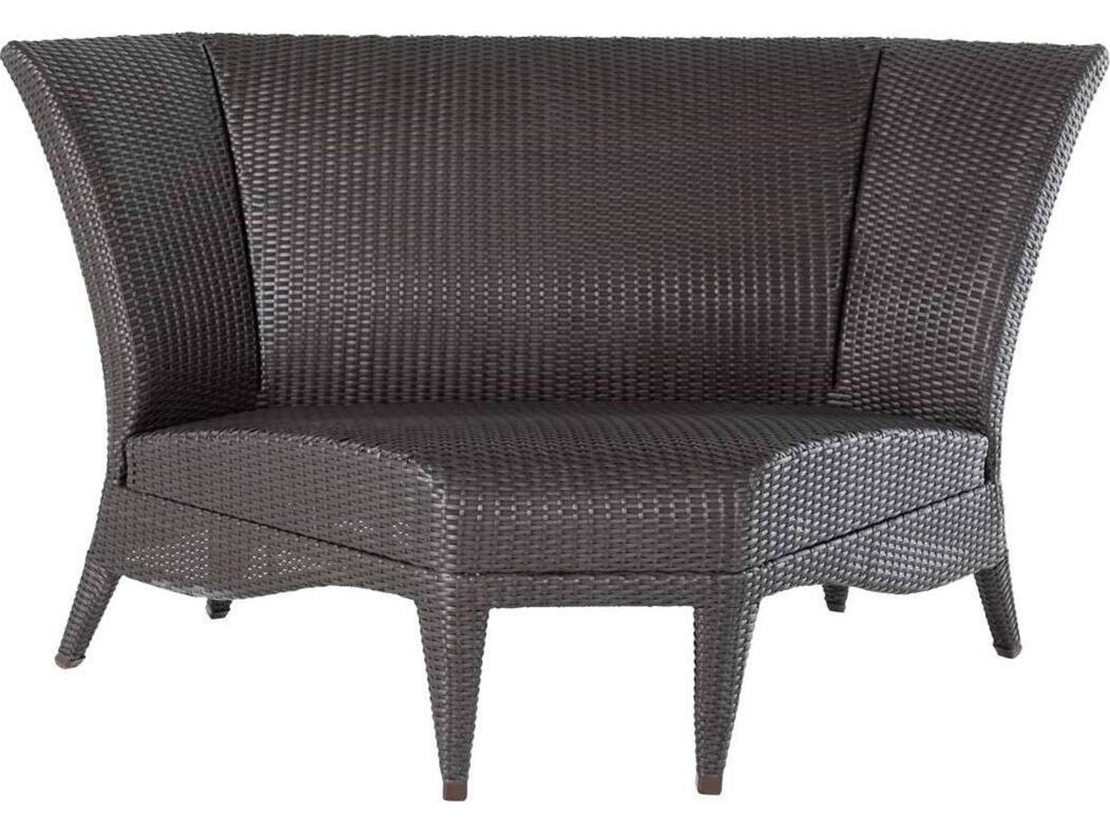 Summer Classics Athena Plus N-dura Resin Wicker Sectional Corner Patio Lounge Chair