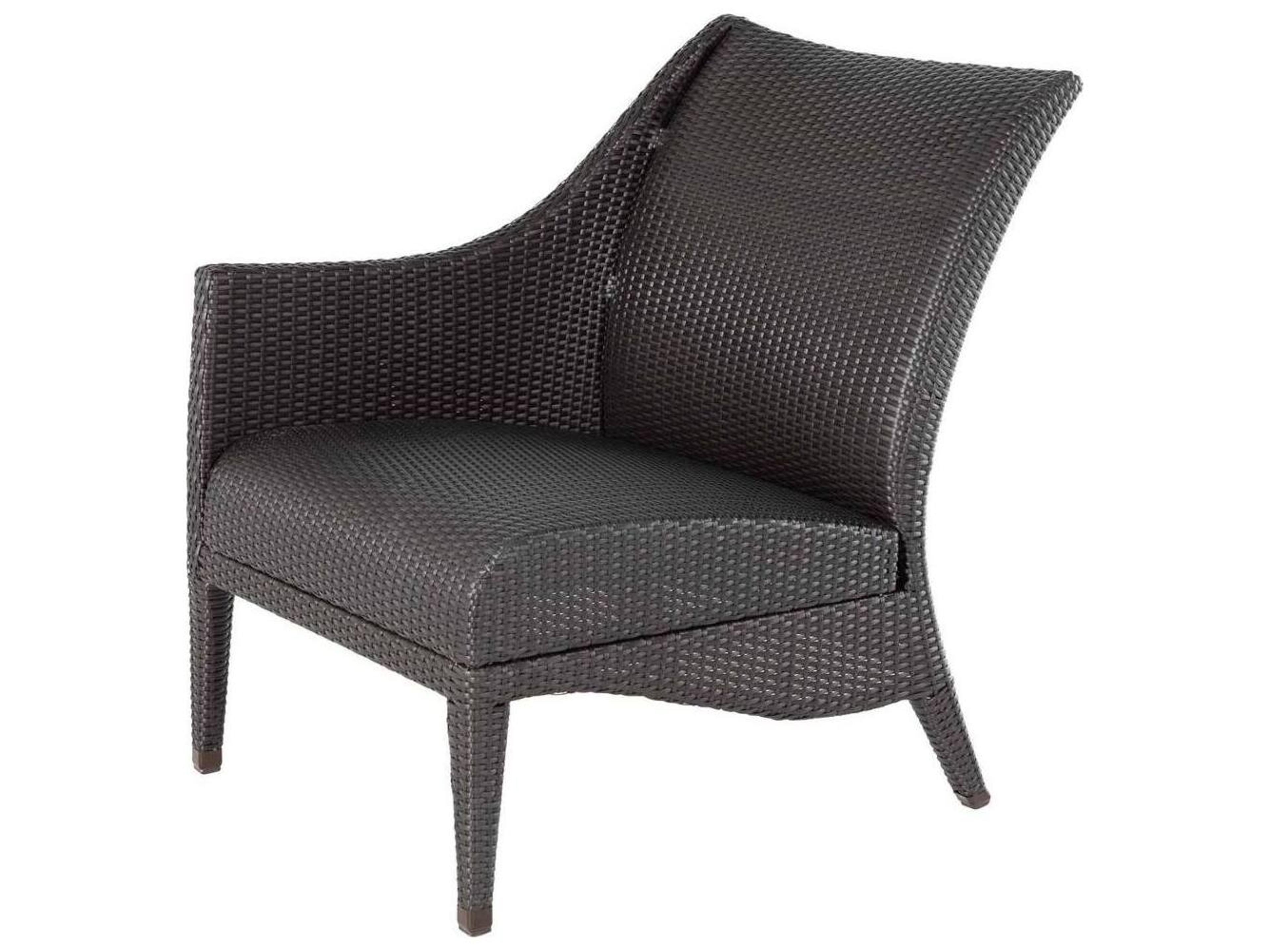 Summer Classics Athena Plus N-durs Resin Wicker Sectional Left Arm Outdoor Patio Lounge Chair