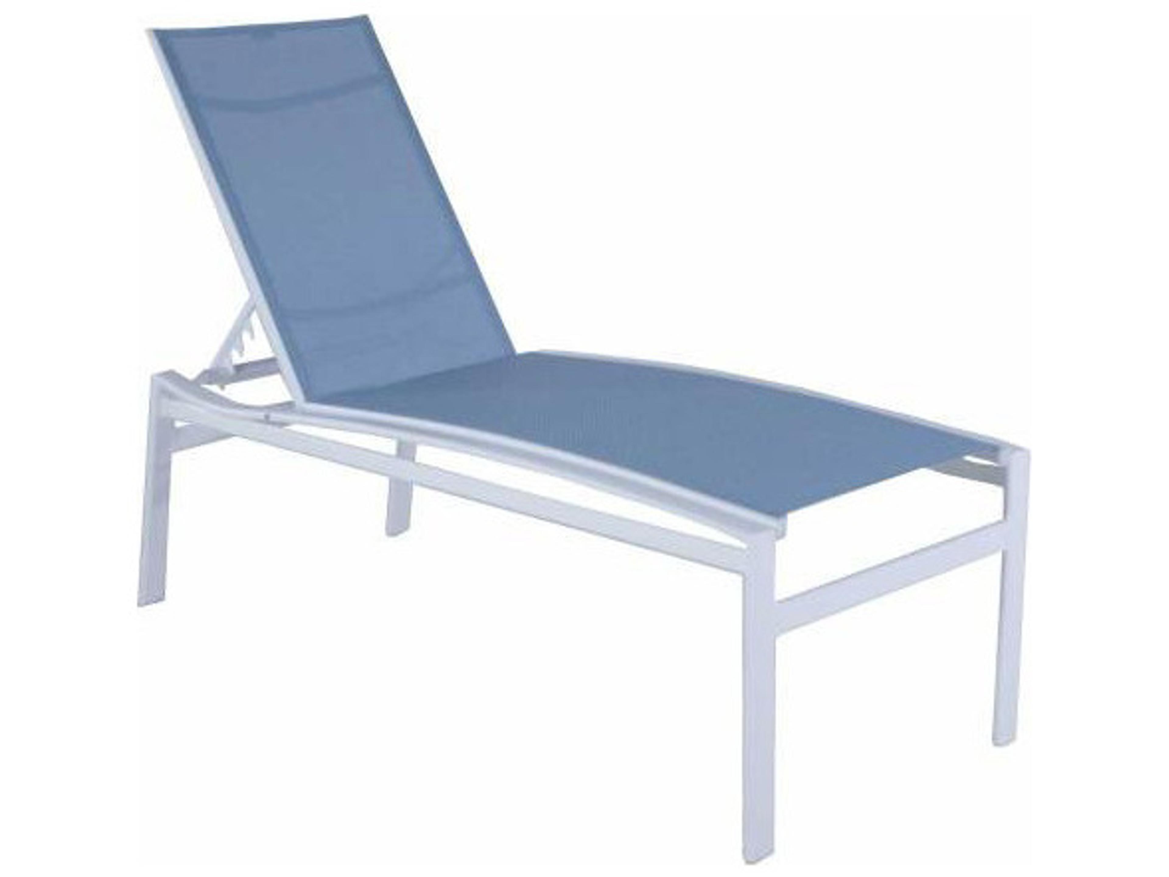 Barcelona Aluminum Carbon Outdoor Chaise Lounge