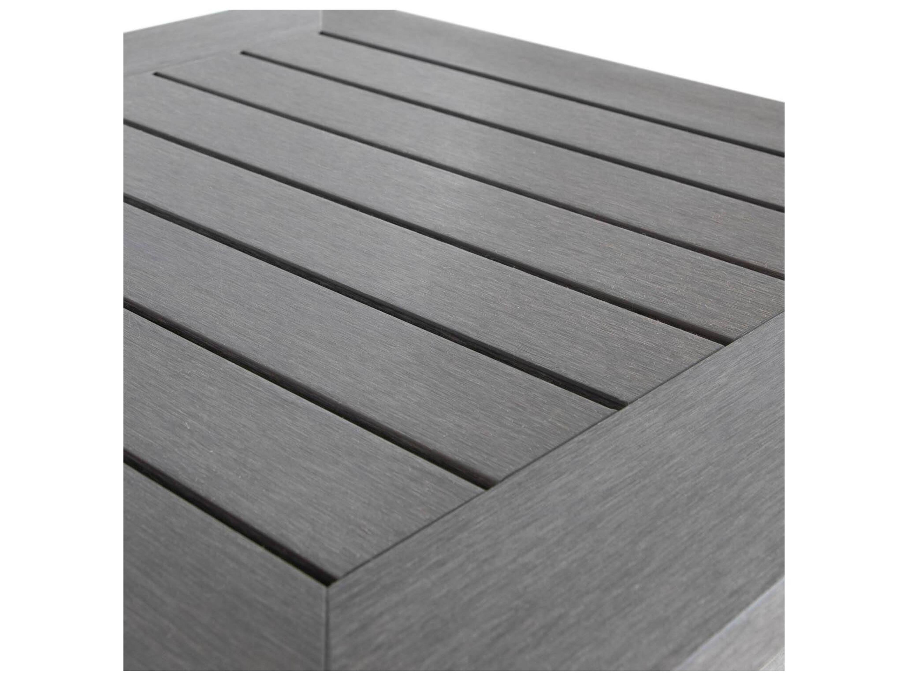 Summer Classics Portside N-Dura Wood Square Outdoor Side Table