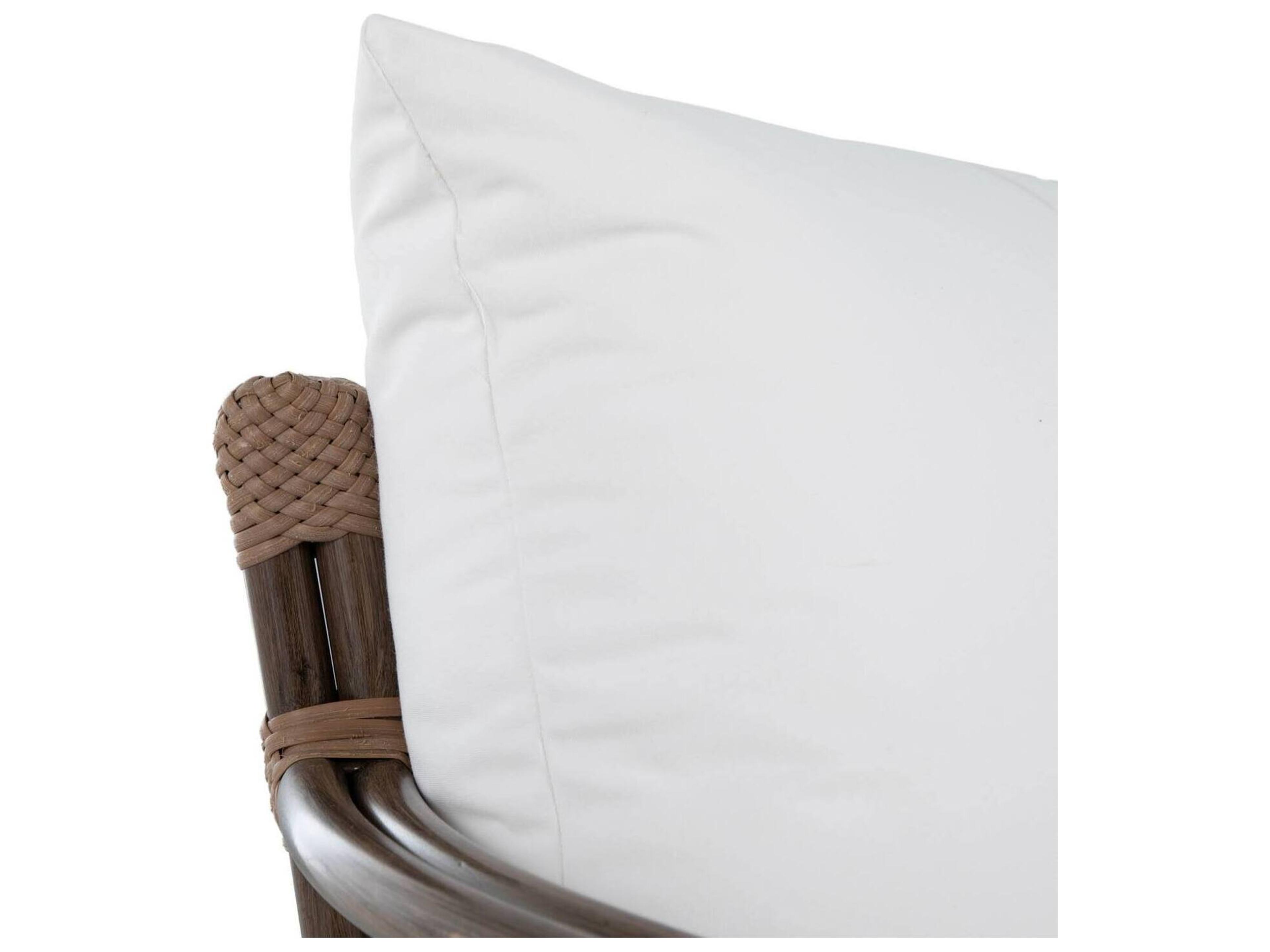 Summer Classics Malibu Aluminum Wicker Oka/Burlap High Back Outdoor Sofa