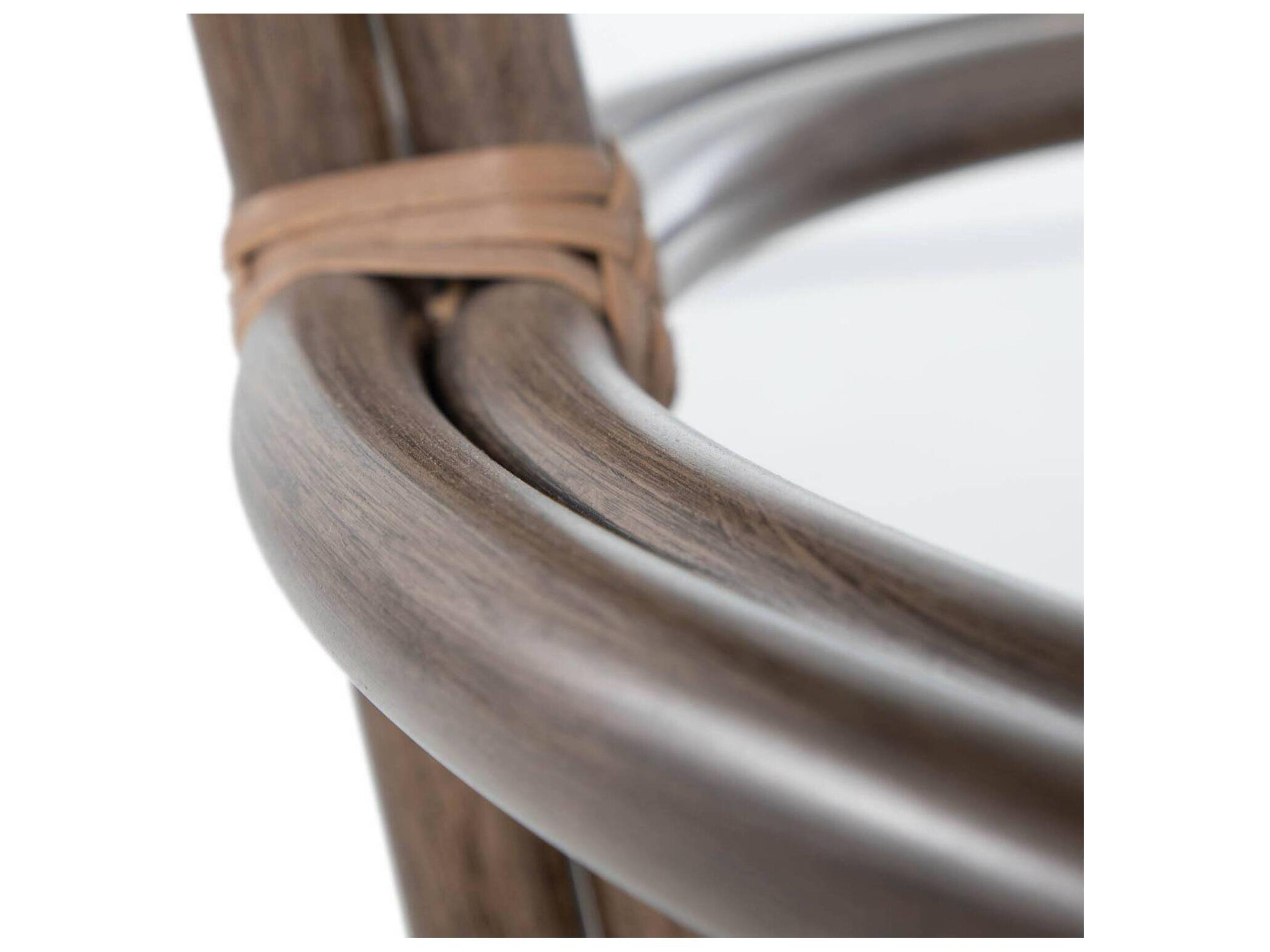 Summer Classics Malibu Aluminum Wicker Oka/Burlap High Back Outdoor Sofa