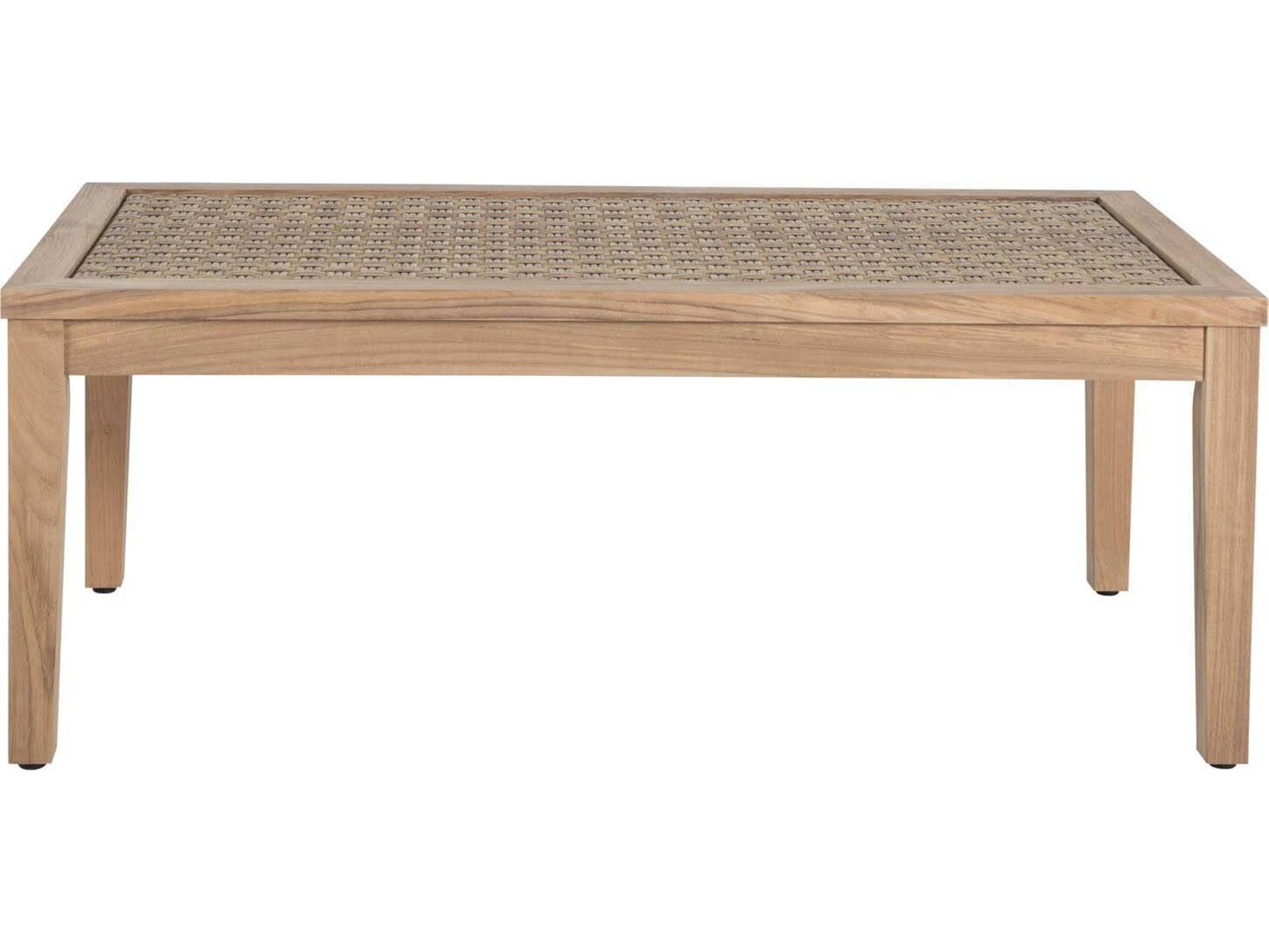 Summer Classics Savannah Teak Natural Rectangular Outdoor Coffee Table
