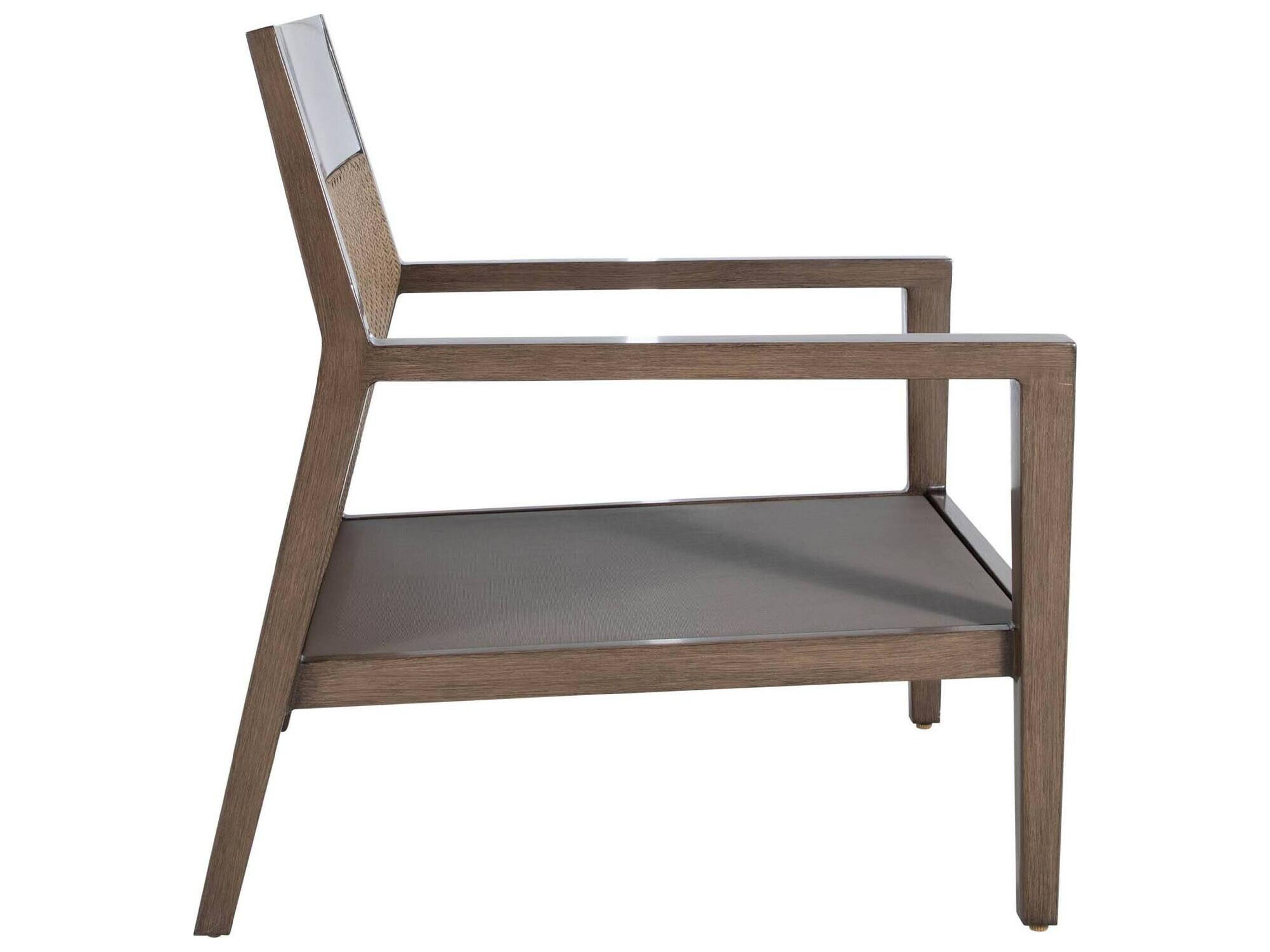 Summer Classics Savannah Aluminum N-Dura Resin Wicker Oak/Raffia Patio Lounge Chair