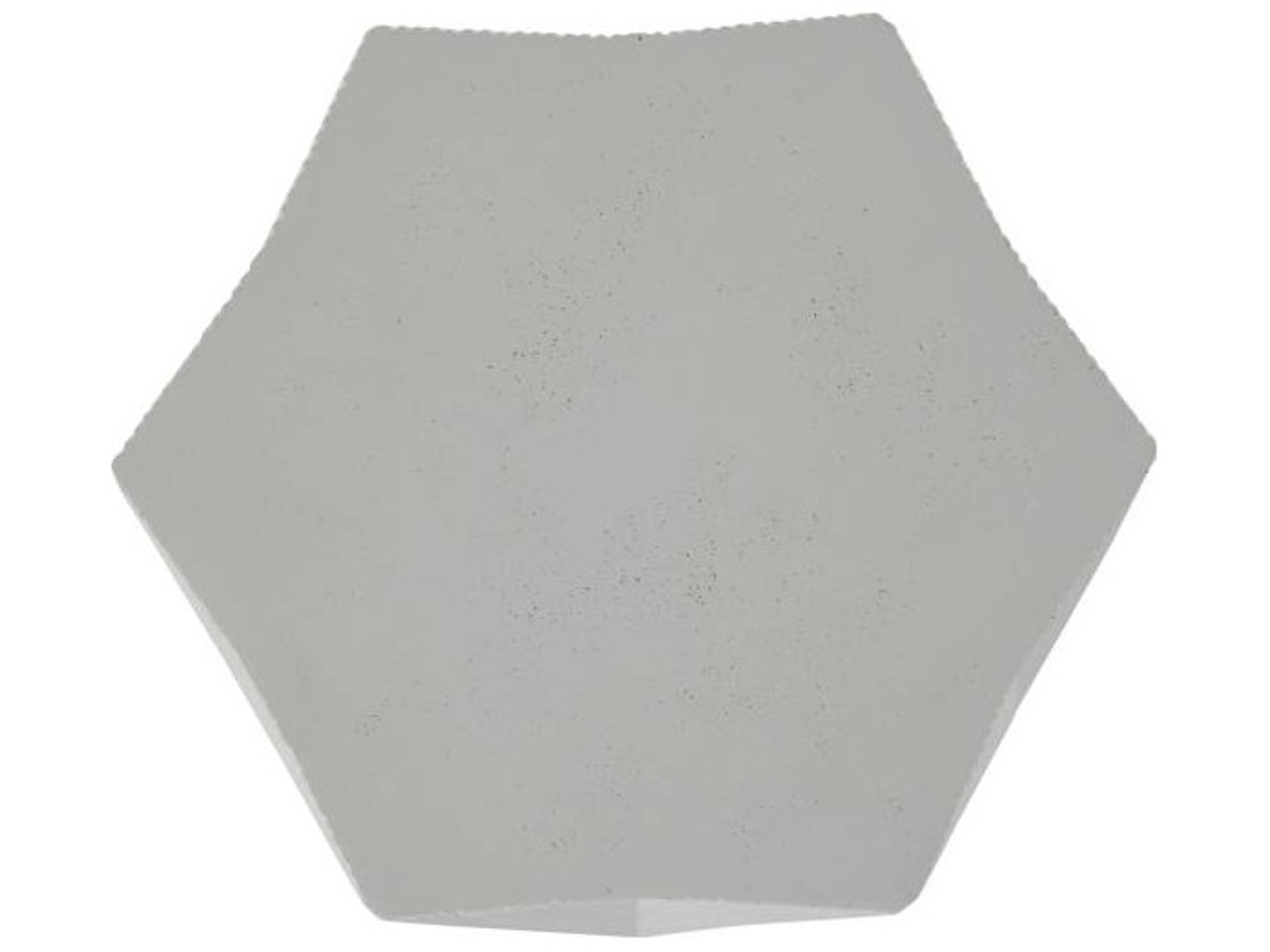 Summer Classics Albany Cast Stone Natural Hexagon Outdoor Patio Side Table