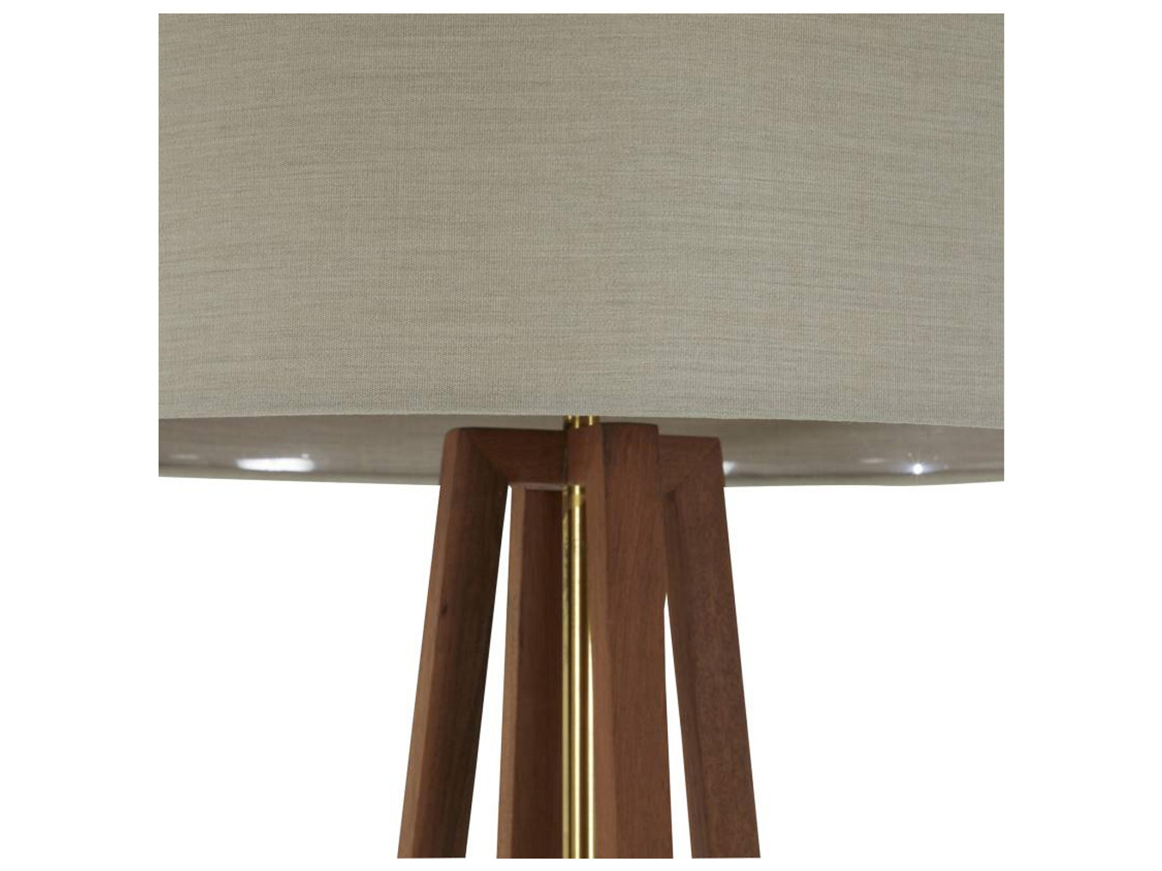 Summer Classics Jayda Natural Teak Outdoor Floor Lamp