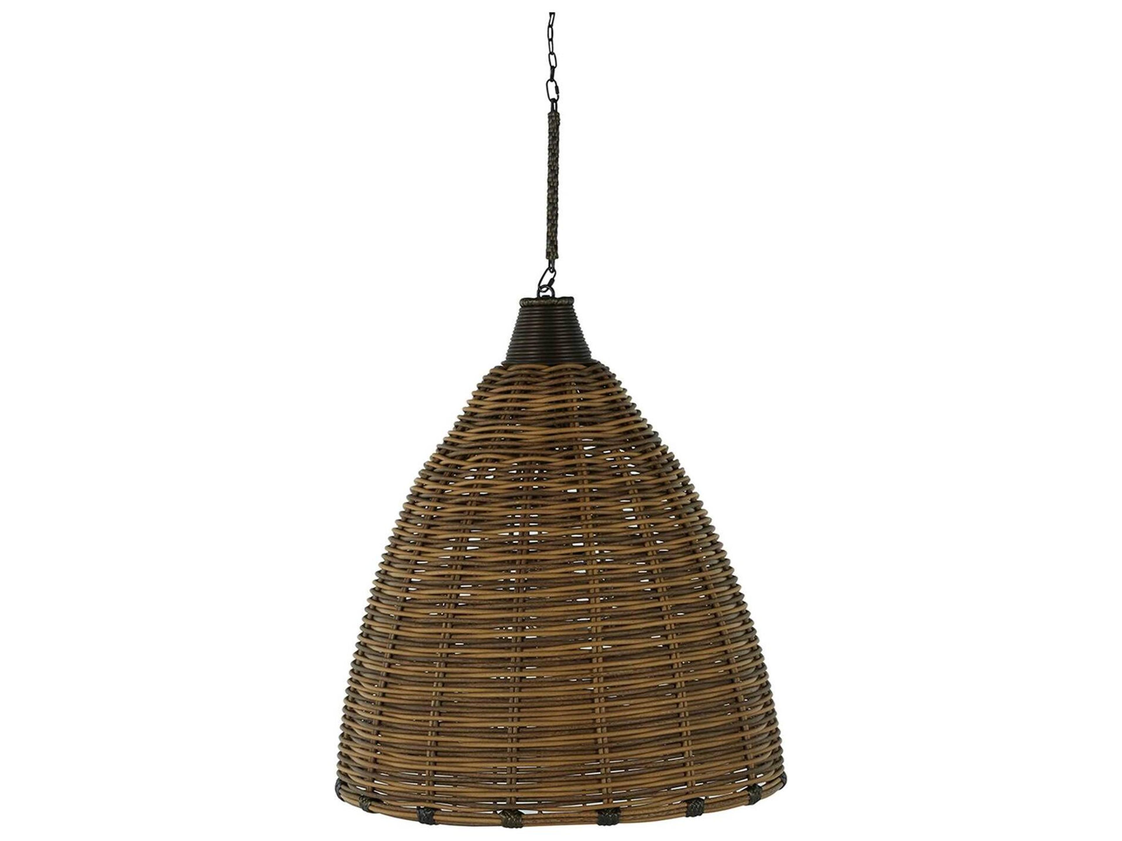 Summer Classics Prescott Resin Wicker Mahogany/Chestnut Outdoor Chandelier