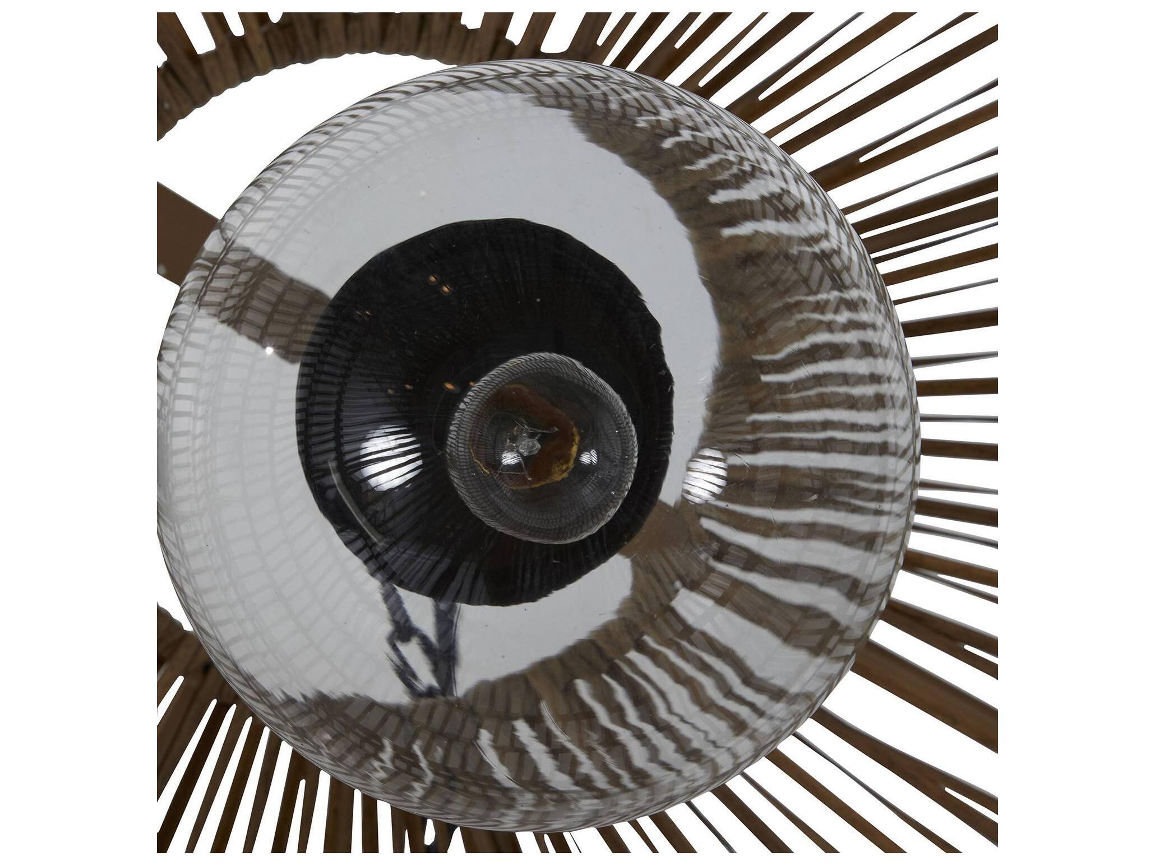 Summer Classics Mckenna Resin Rattan Onyx Outdoor Large Chandelier