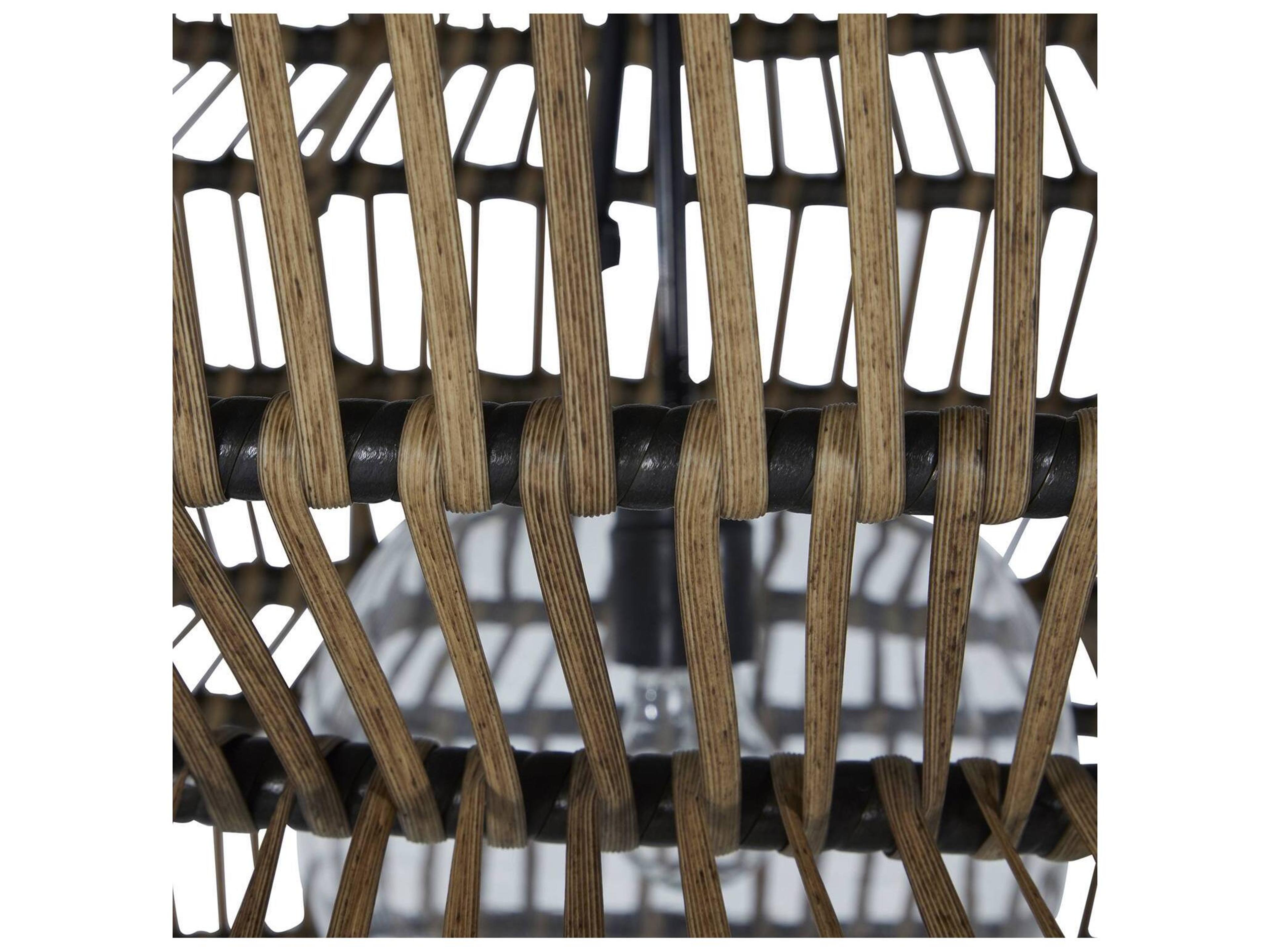 Summer Classics Mckenna Resin Rattan Onyx Outdoor Large Chandelier