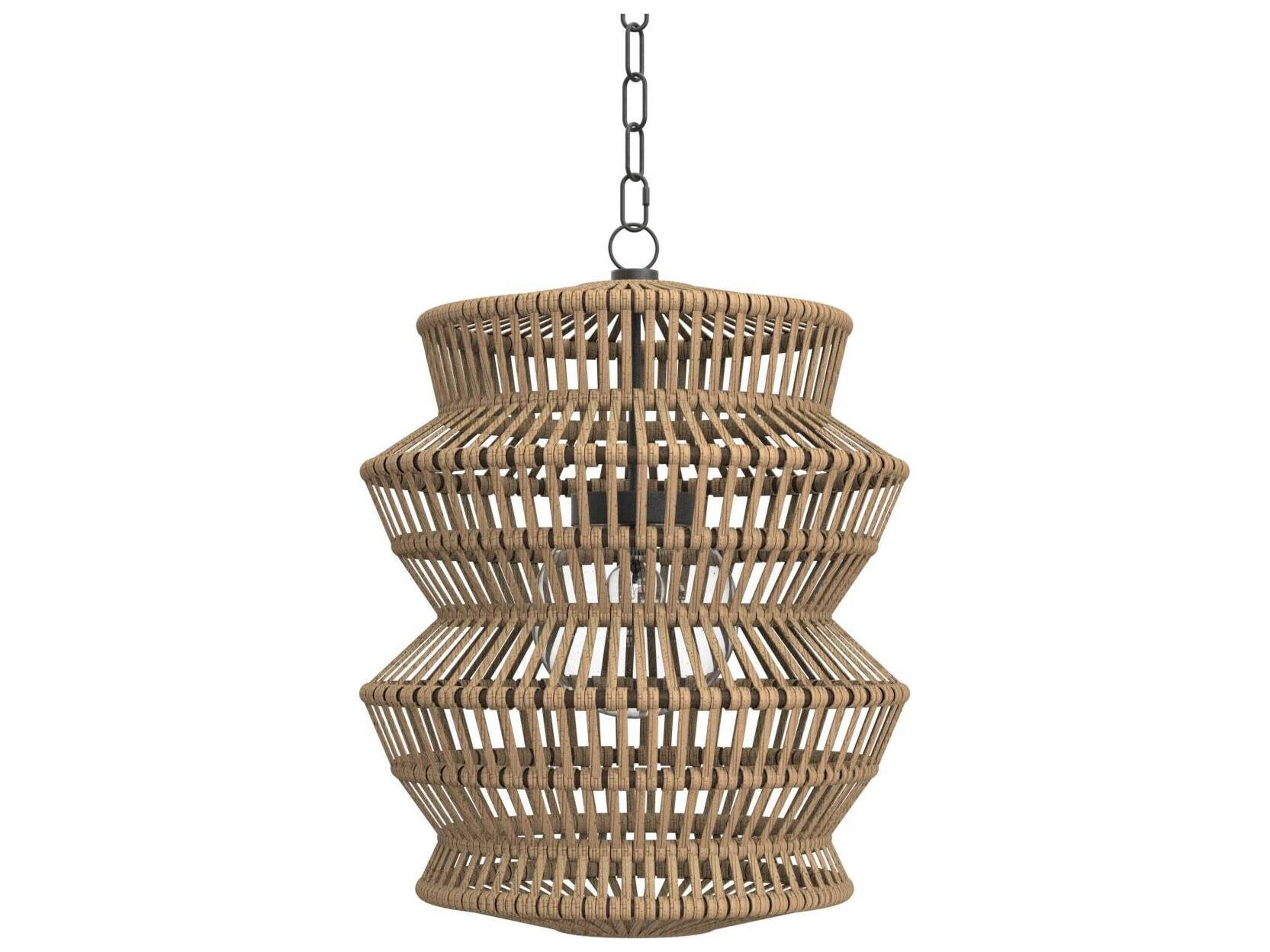 Mckenna Resin Rattan Outdoor Pendant