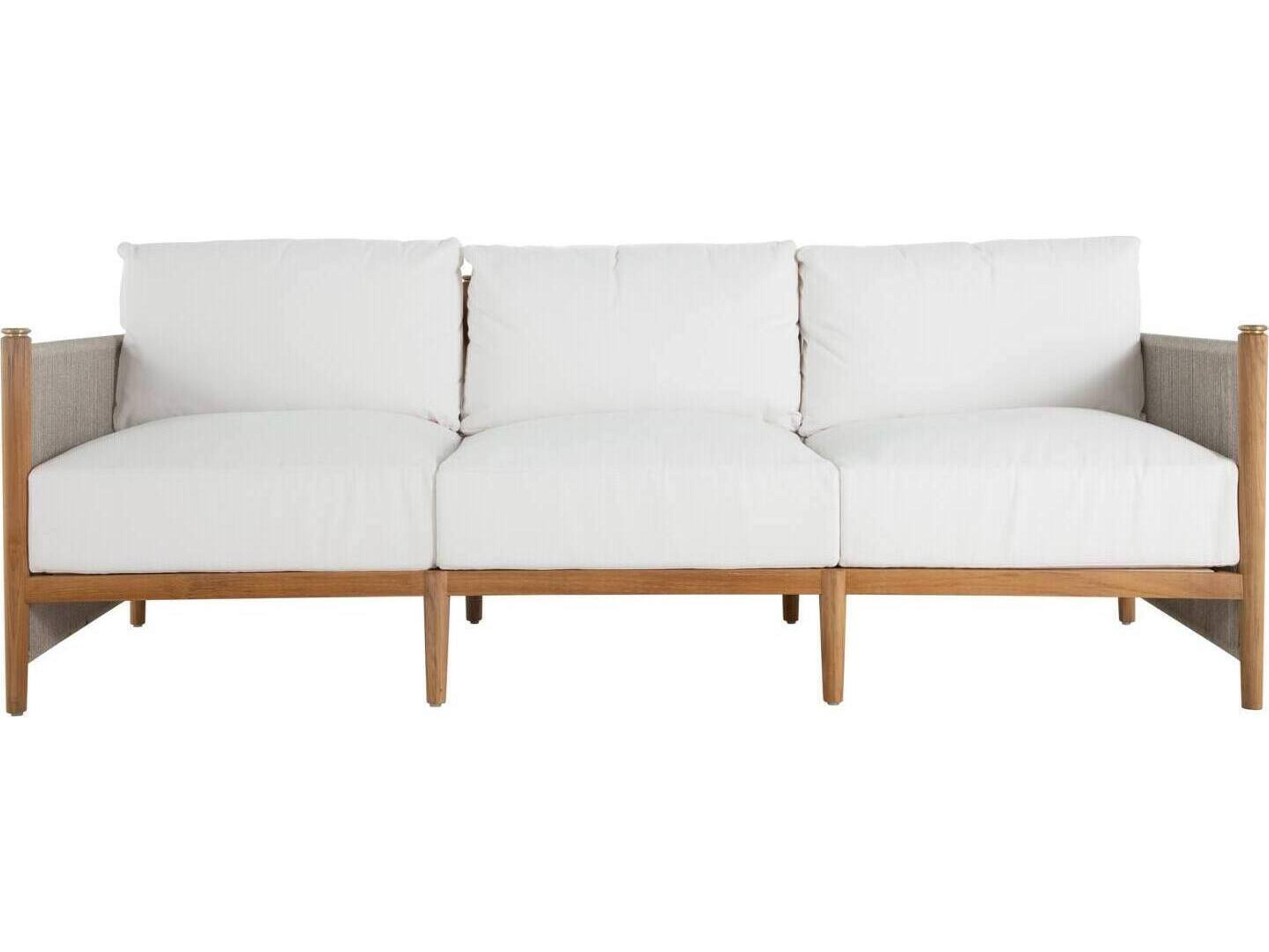 Summer Classics Pacifica Cushion Natural Teak Rope Outdoor Sofa