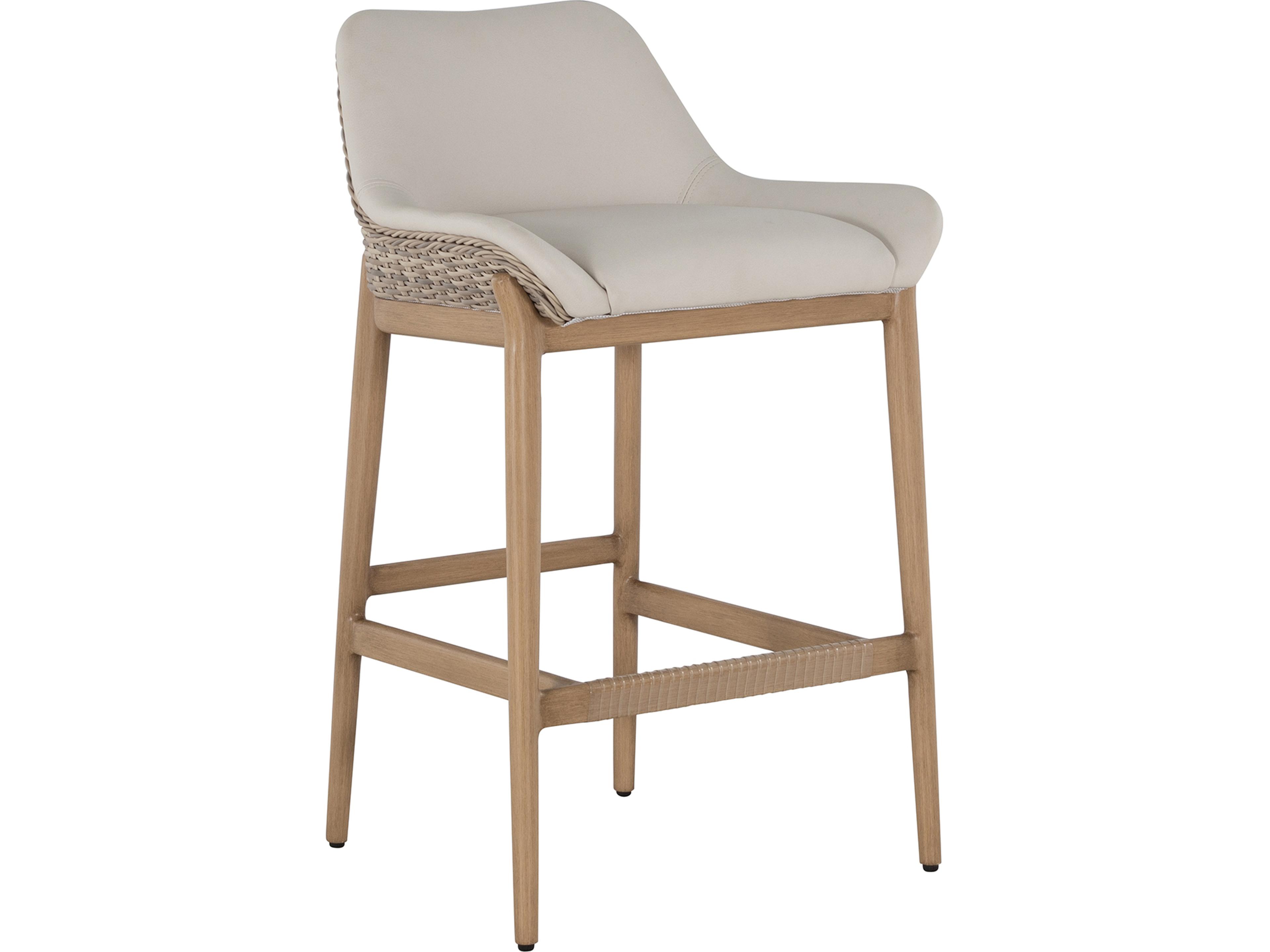 Palma Bar Stool in Natural/Linen Wicker