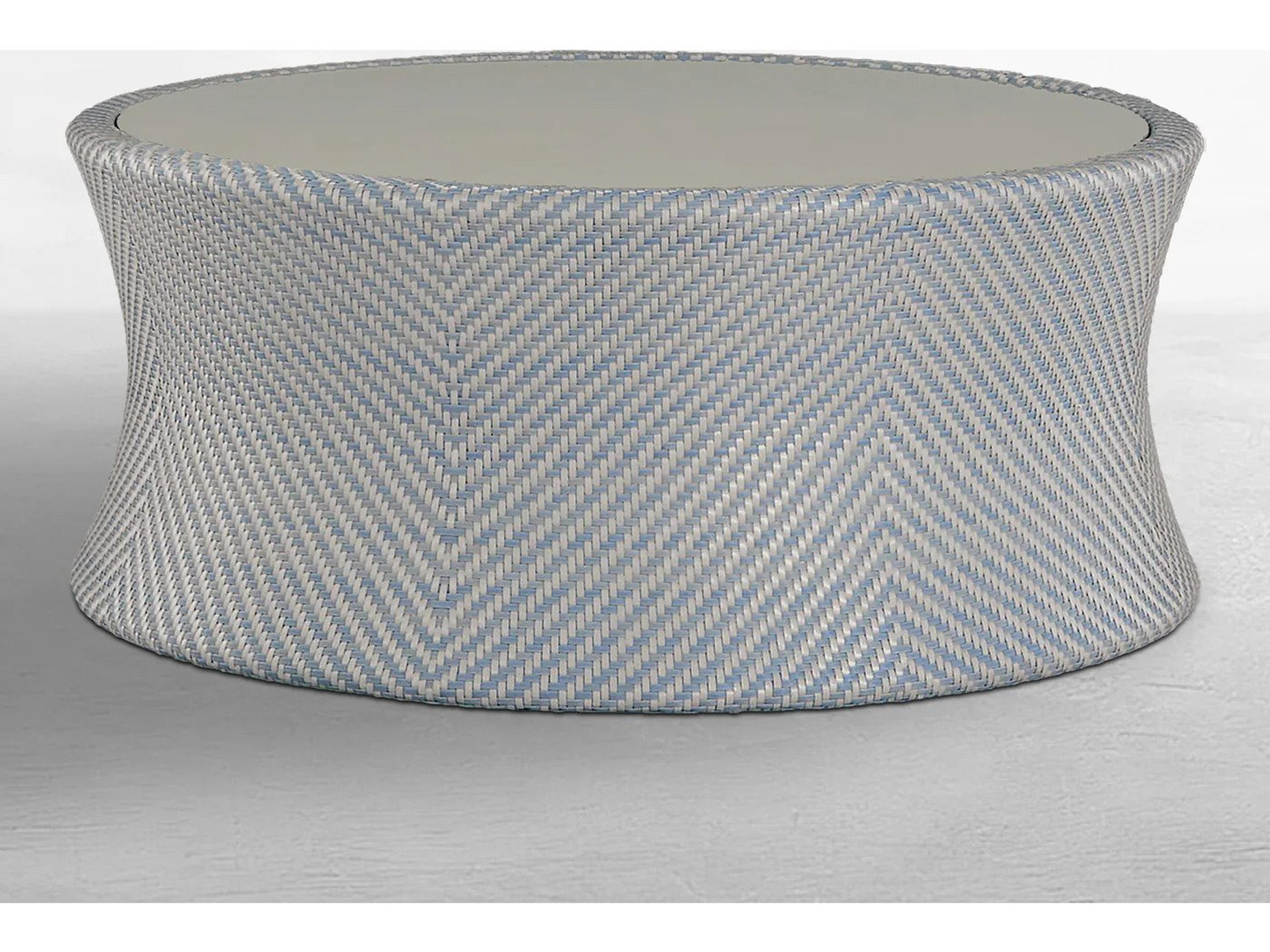 Bari N-Dura Resin Wicker  39.5" Round Coffee Table