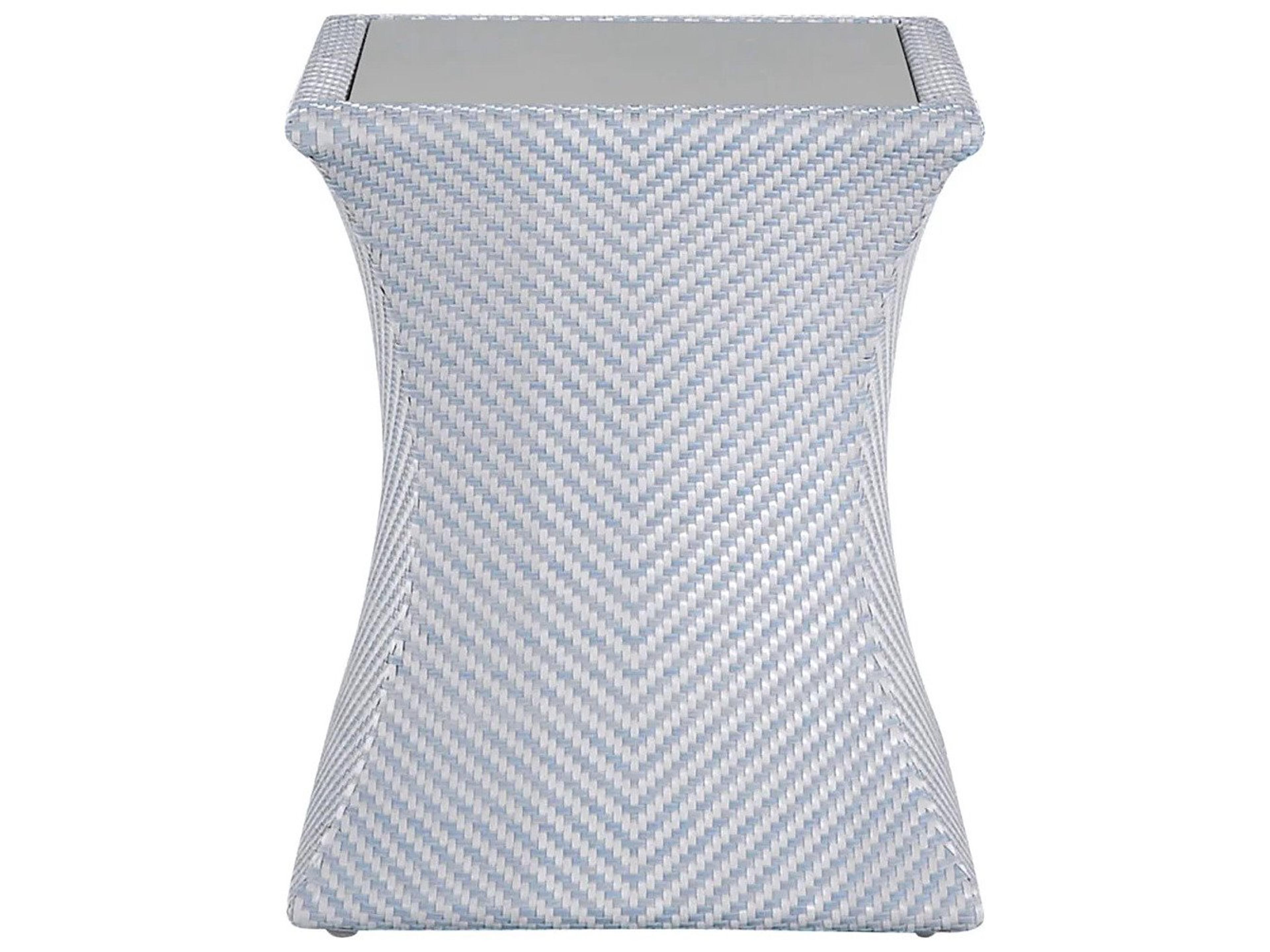 Summer Classics Bari N-Dura Resin Wicker 19.75" Square End Table