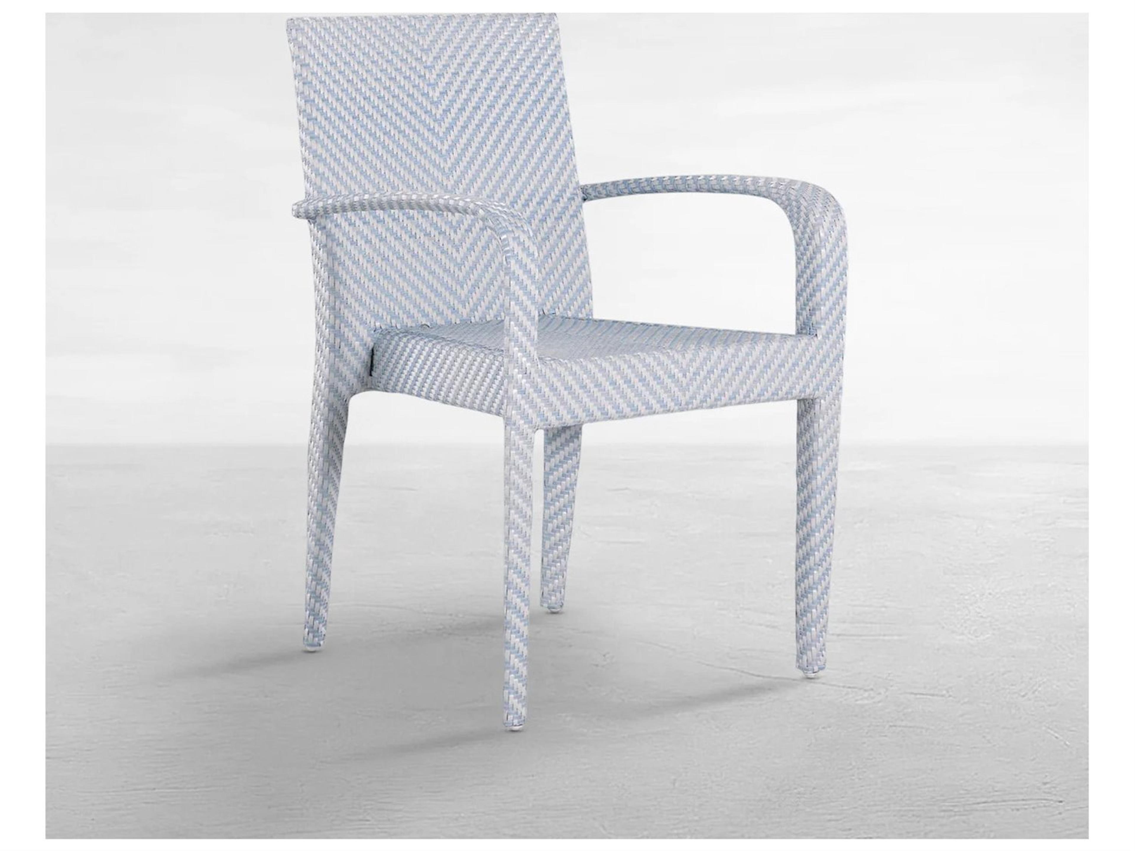 Bari N-Dura Resin Wicker Stacking Arm Chair