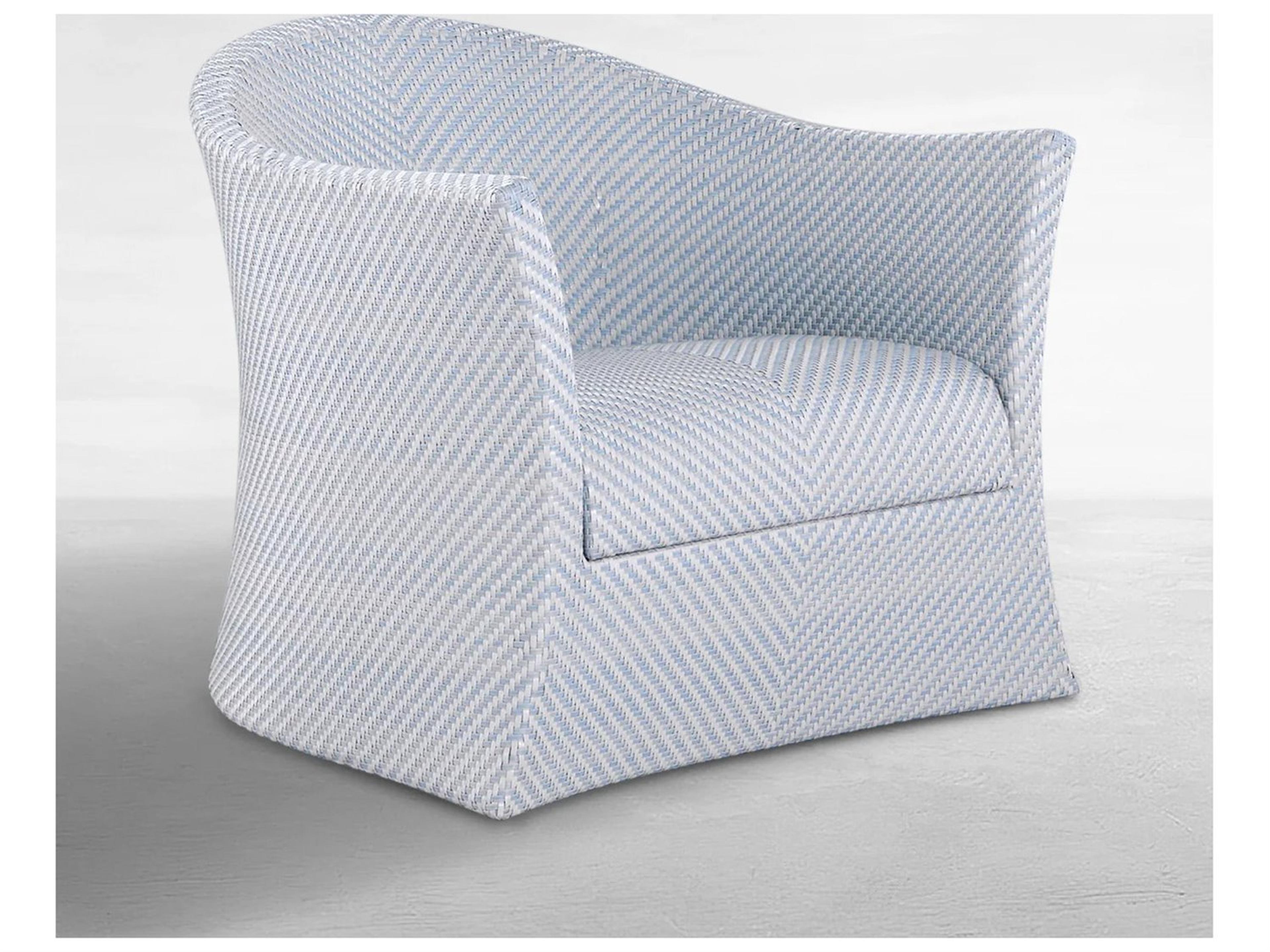 Bari N-Dura Resin Wicker Swivel Lounge