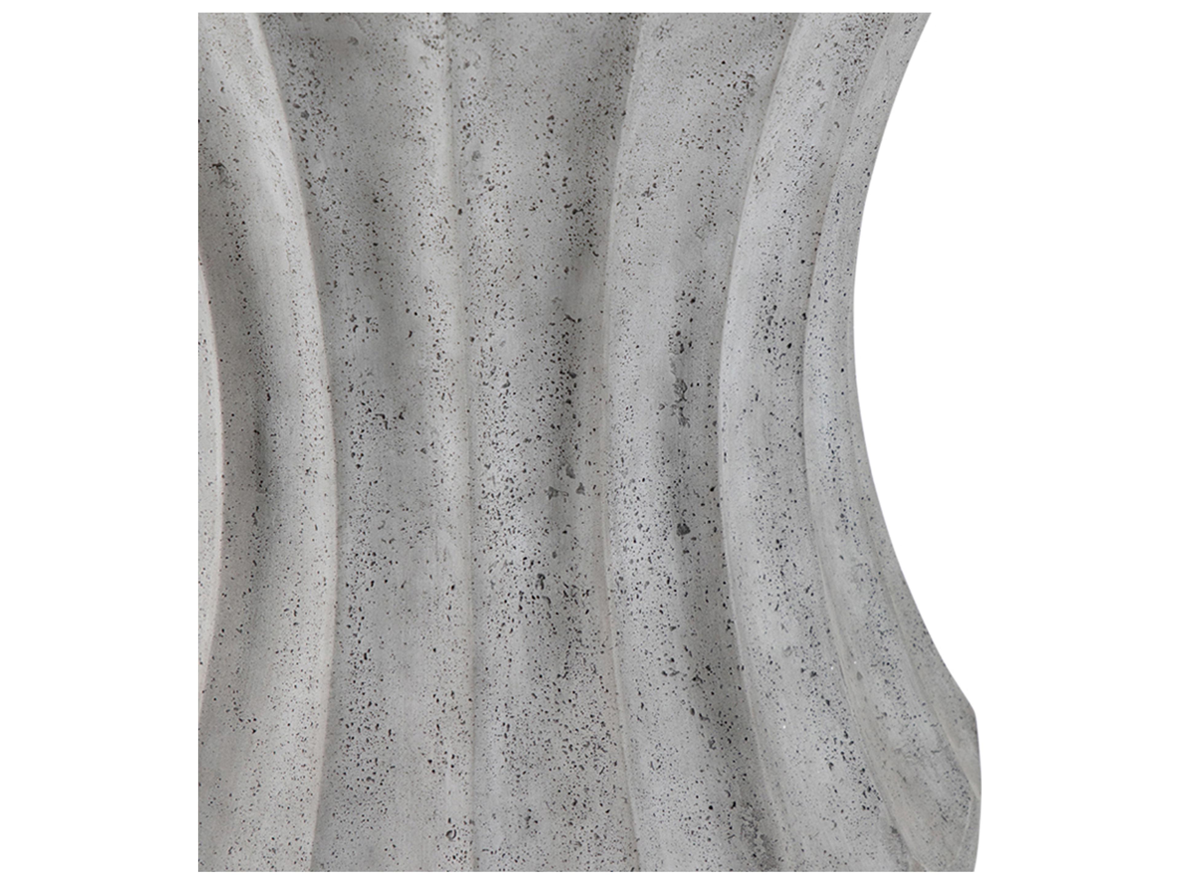 Summer Classics Cast Stone Gannet Round Outdoor End Table