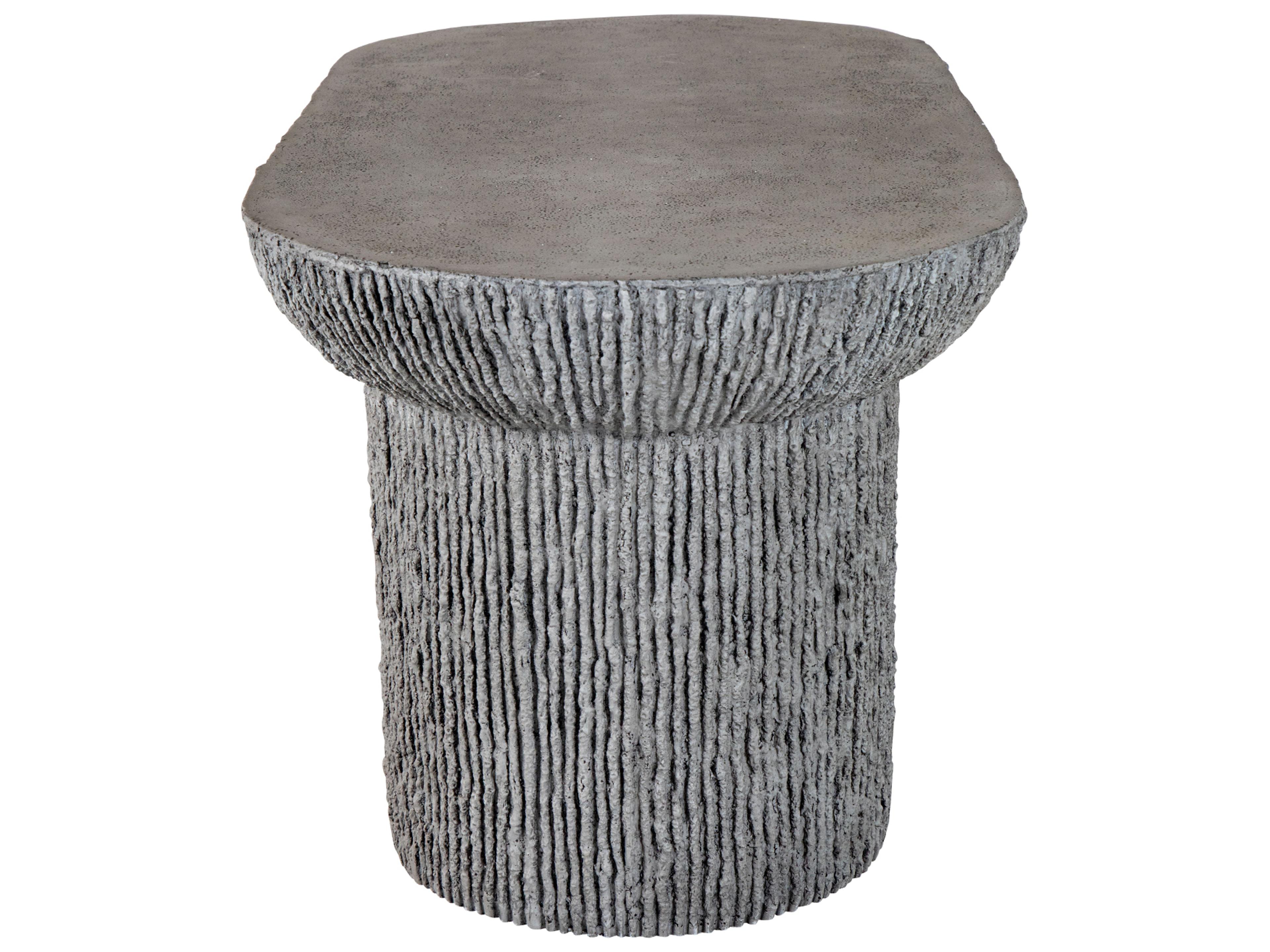 Summer Classics Cast Stone Brant Oval Outdoor Coffee Table