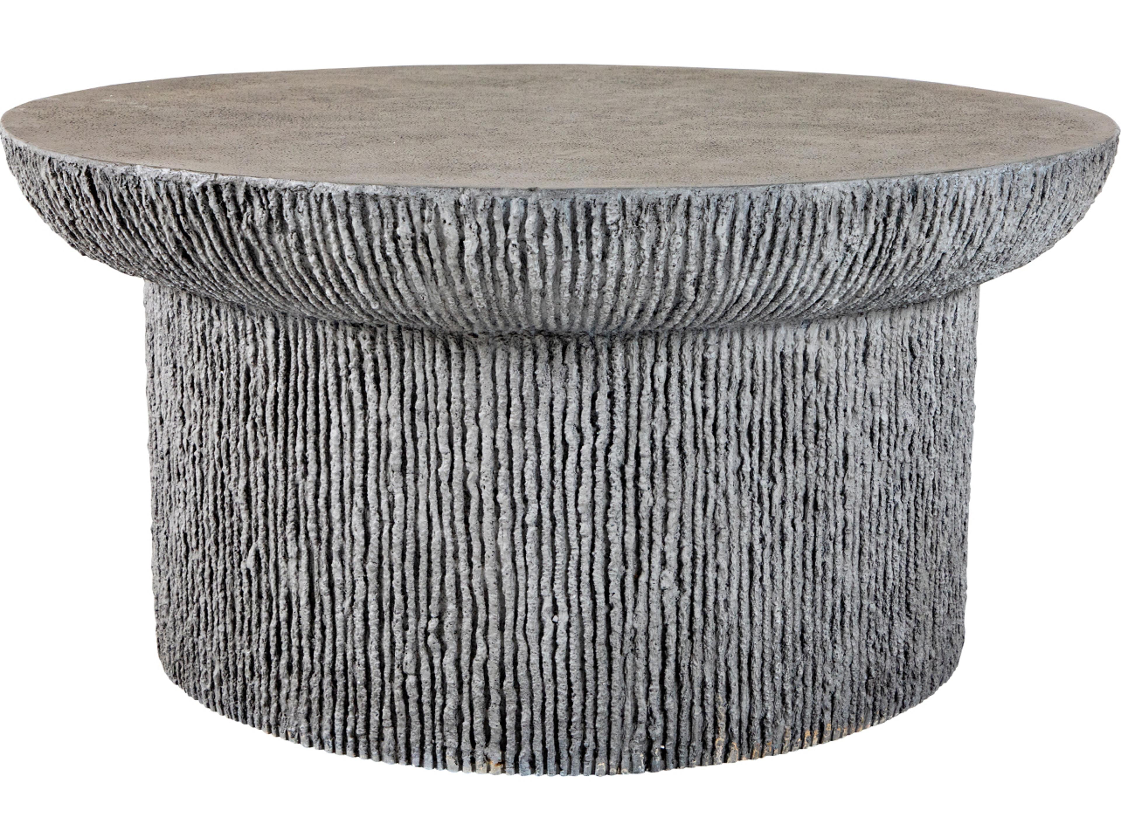 Brant Cast Stone Round Coffee Table Outdoor