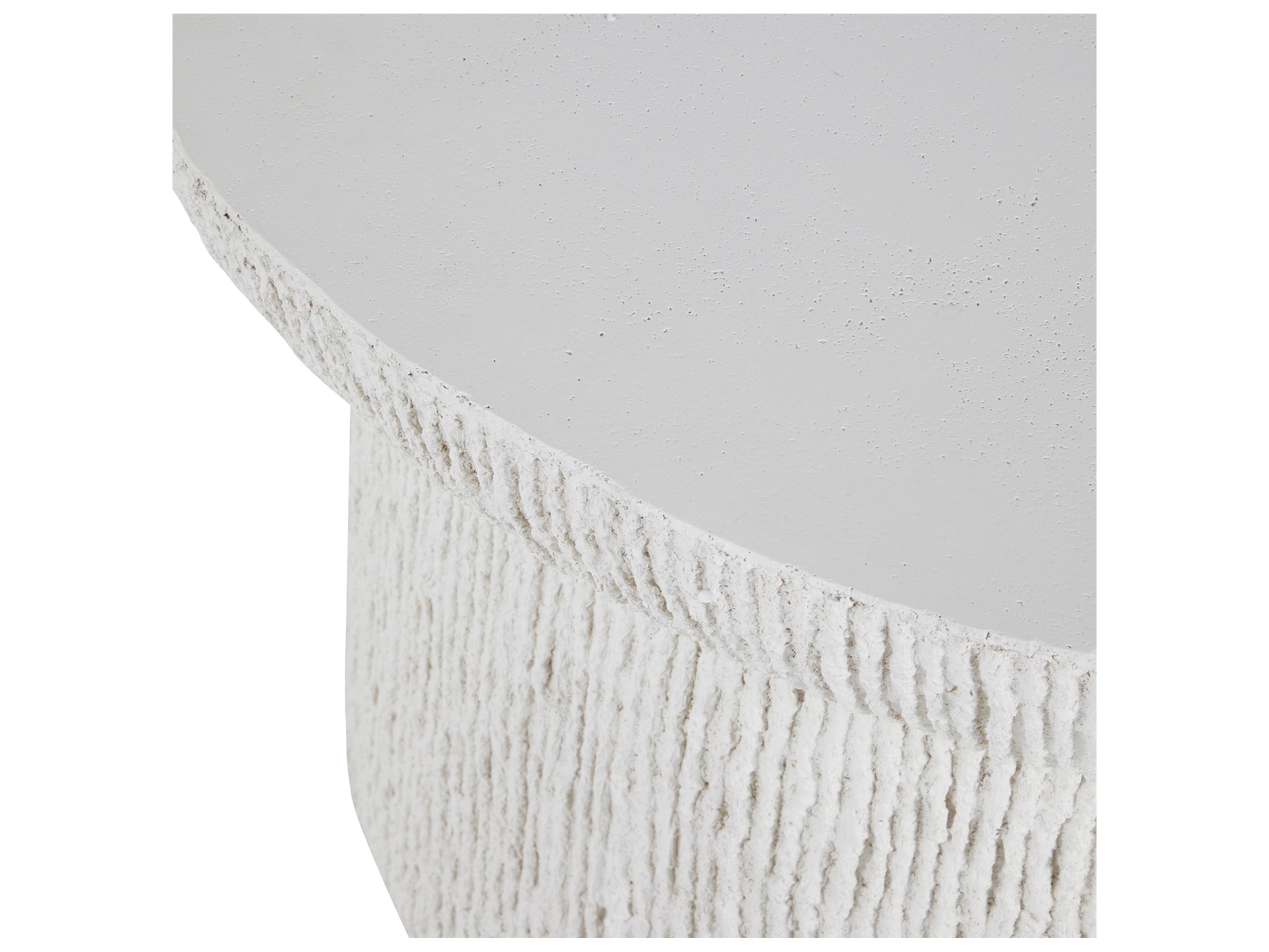 Summer Classics Cast Stone Brant Round Outdoor Patio Coffee Table