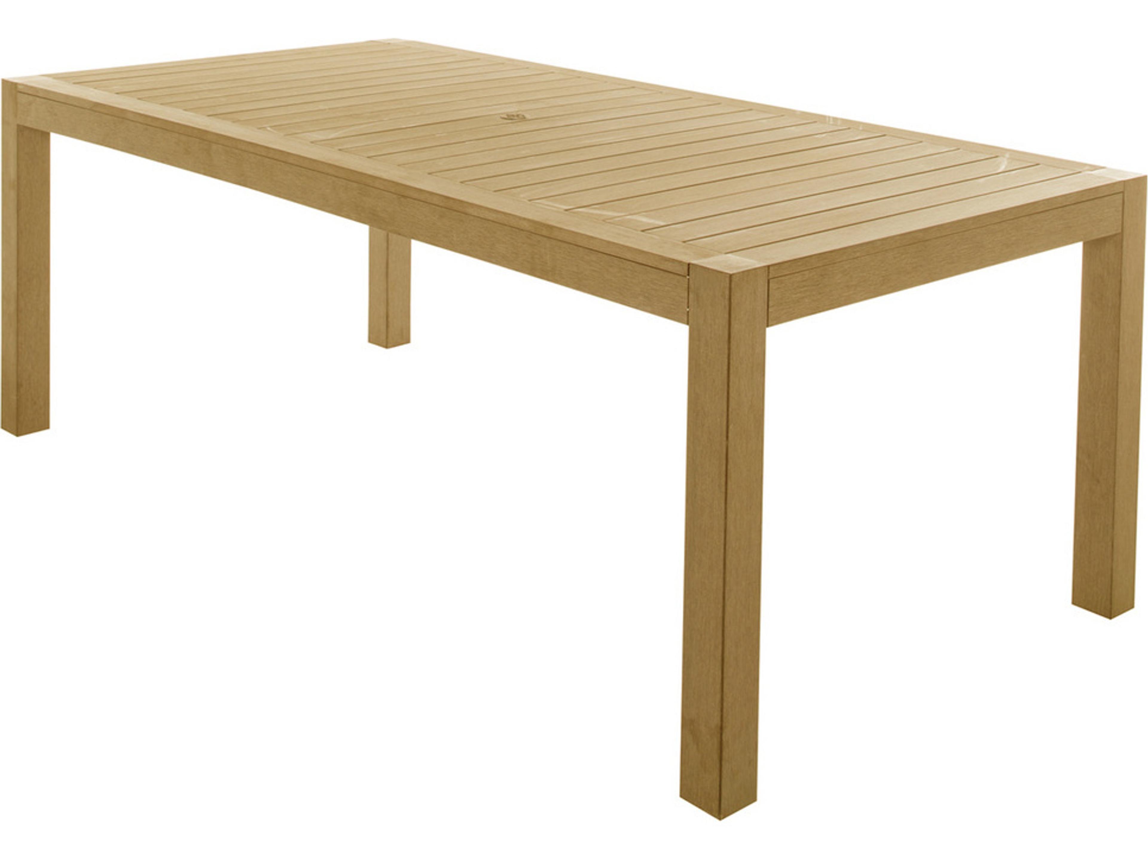 Portside N-Dura Wood Rectangular Outdoor Dining Table
