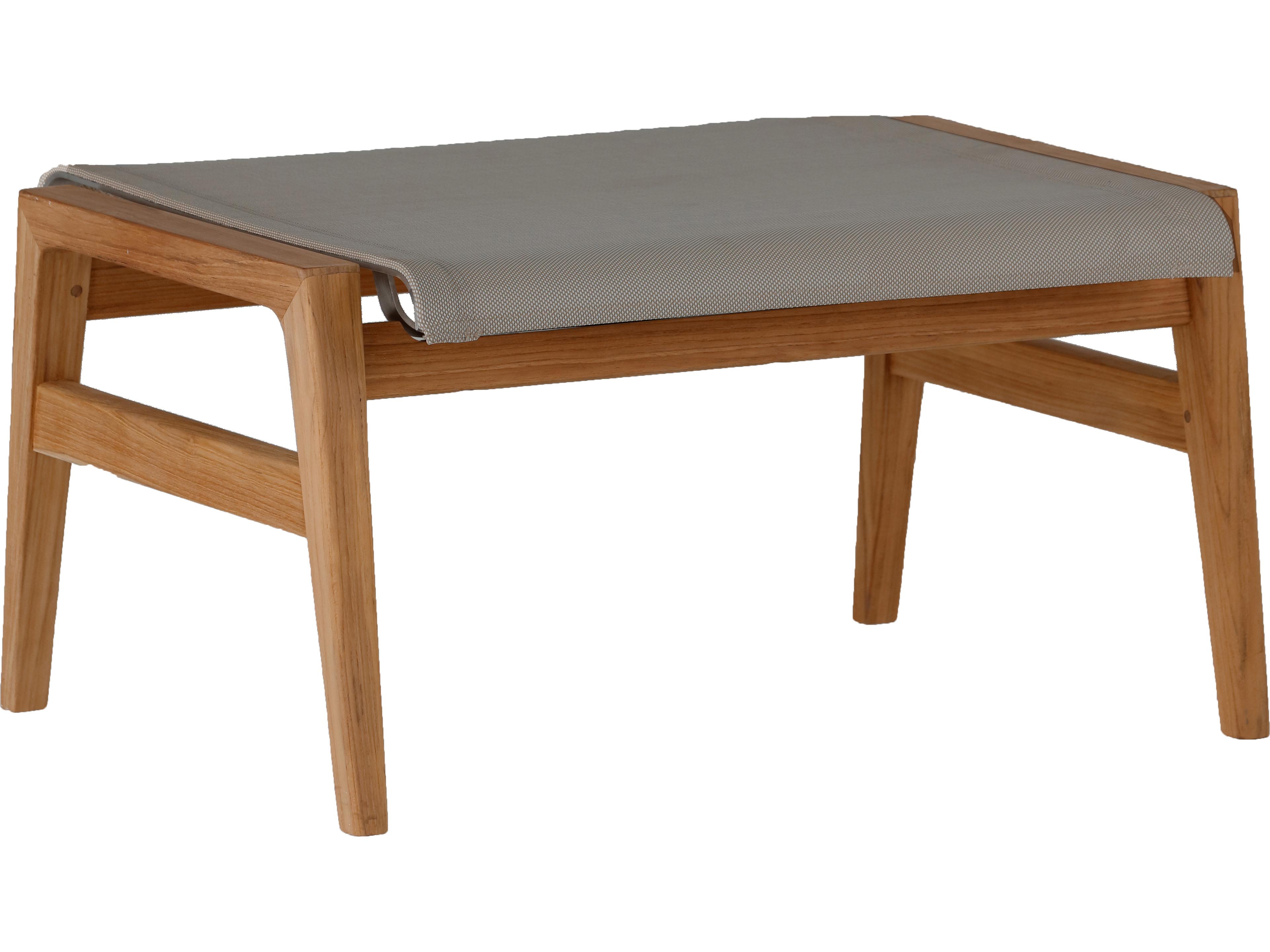 Coast Teak Outdoor Ottoman Modern Versatile