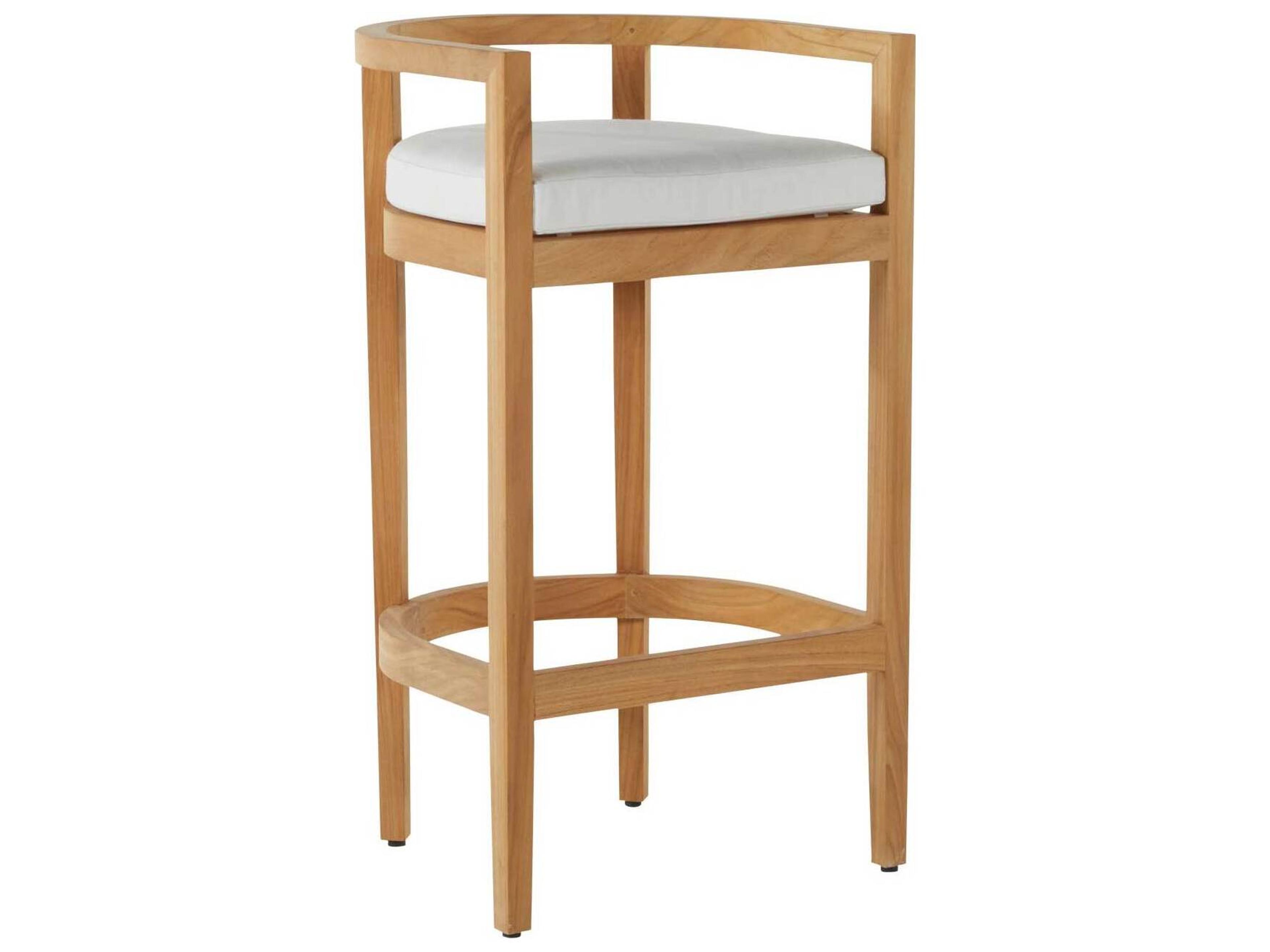 Santa Barbara Teak Natural Outdoor Patio Bar Stool