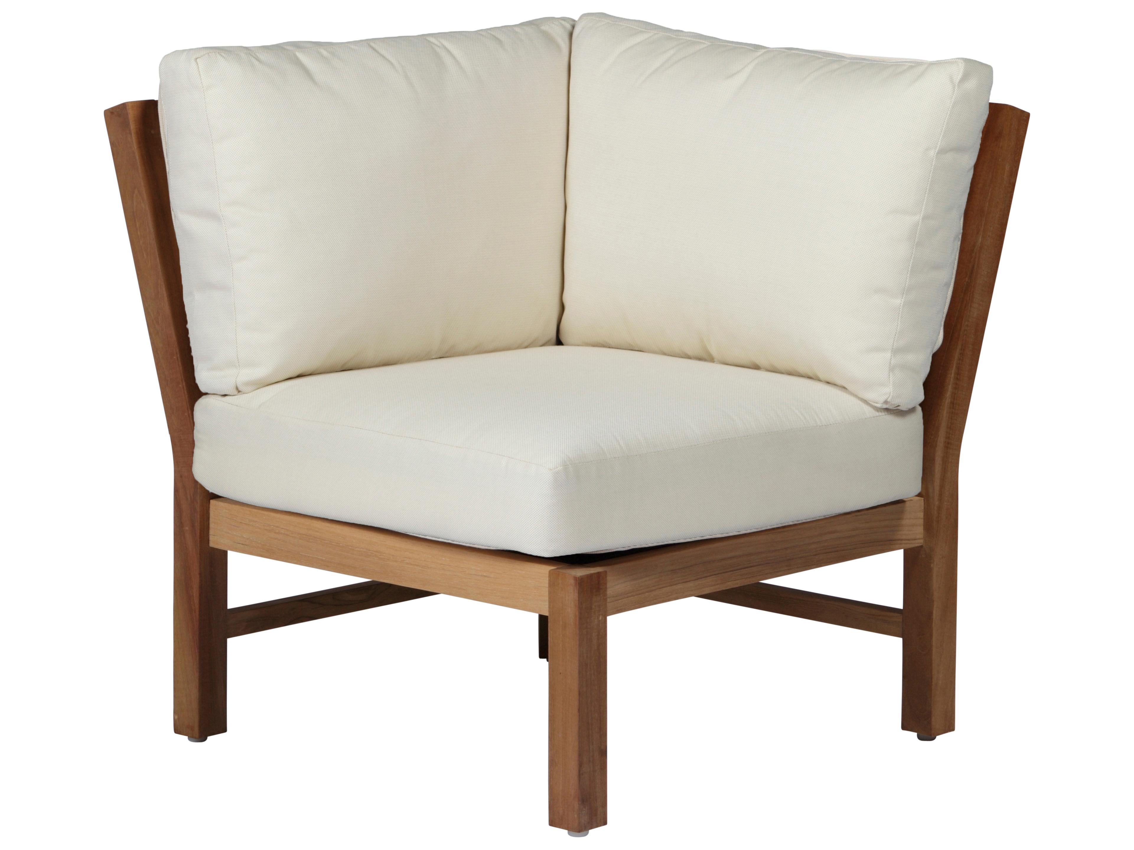 Club Natural Teak Corner Chair with Cushion