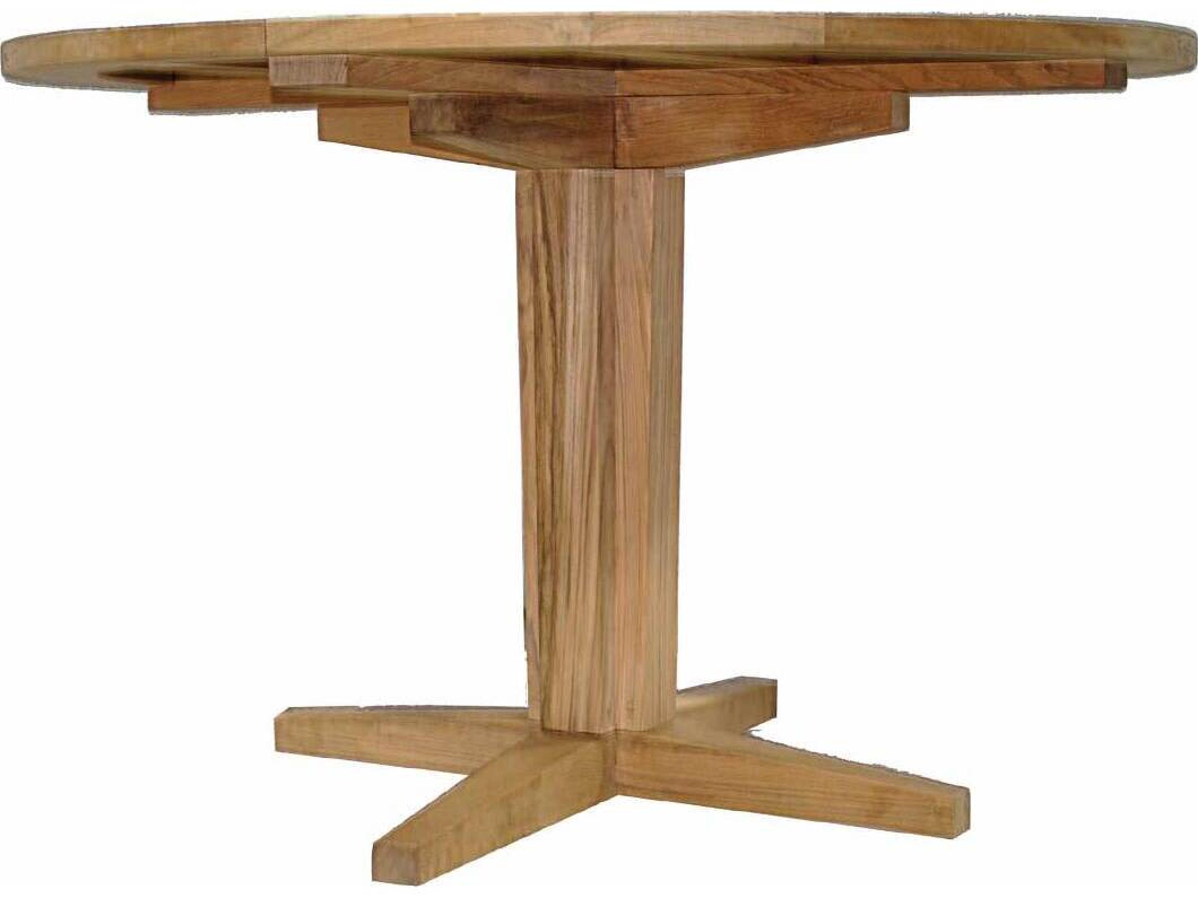 Club Teak Pedestal Table Base