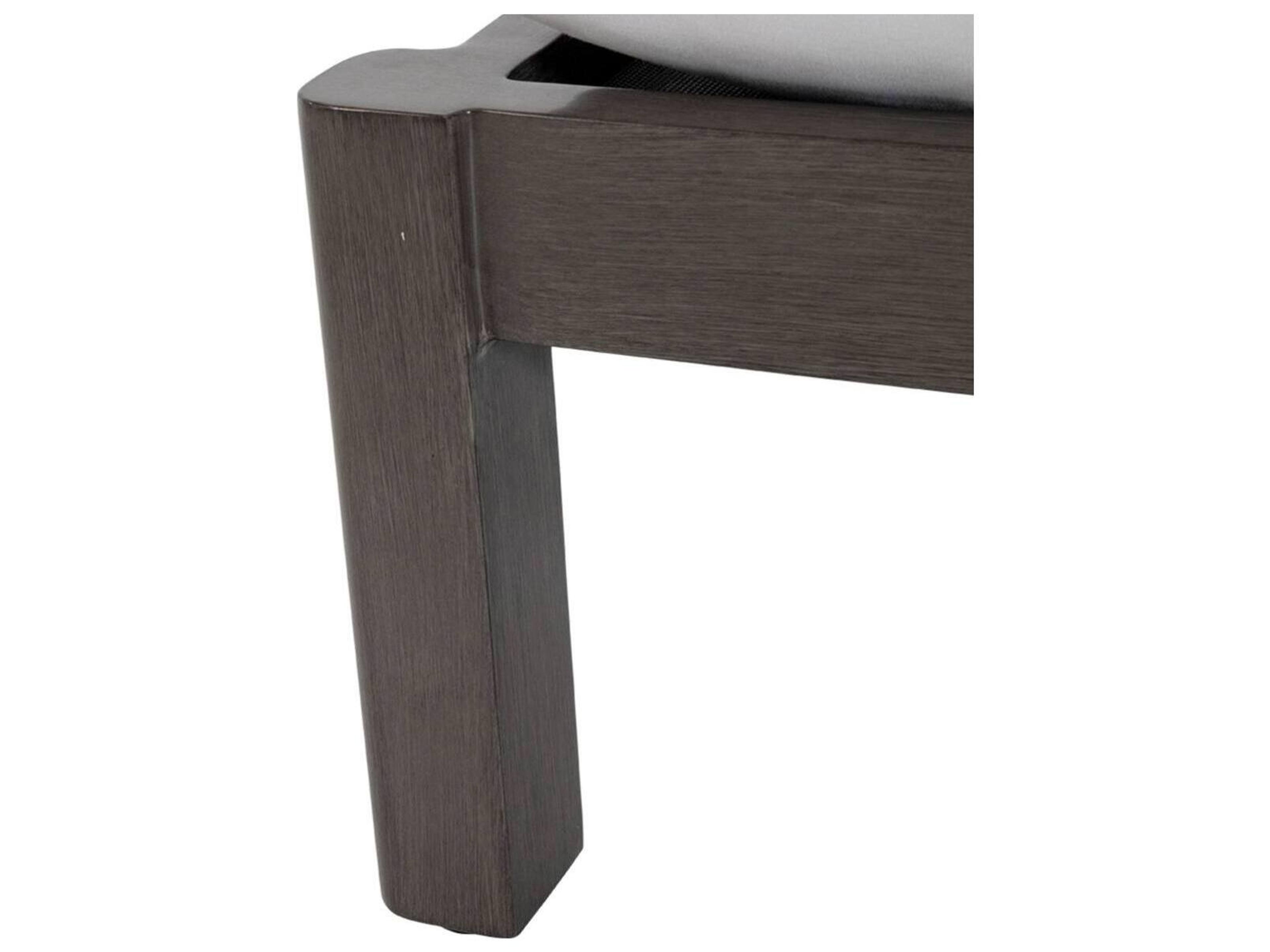 Summer Classics Monterey Aluminum Slate Grey Ottoman