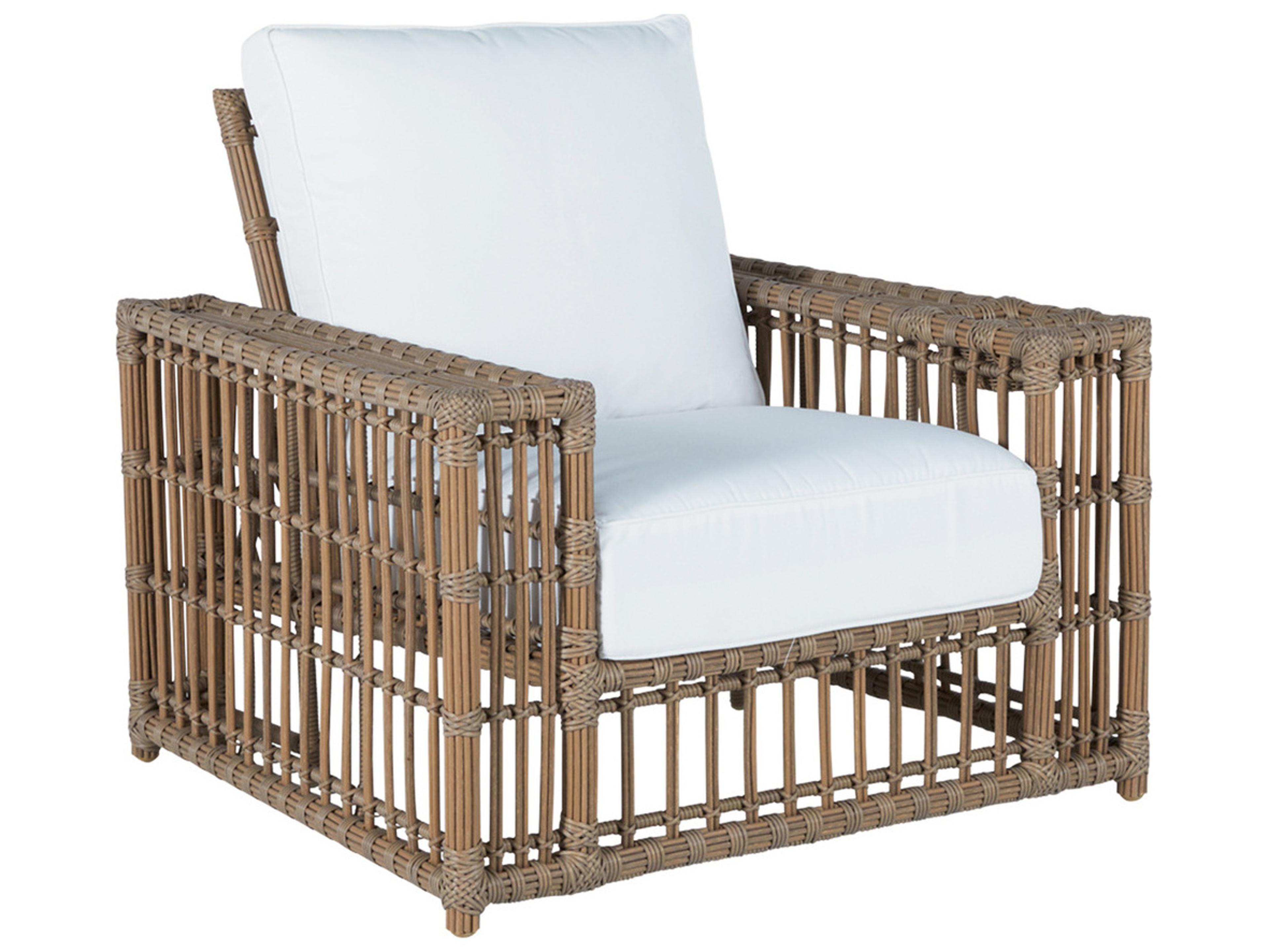 Summer Classics Newport Wicker Recliner Patio Lounge Chair