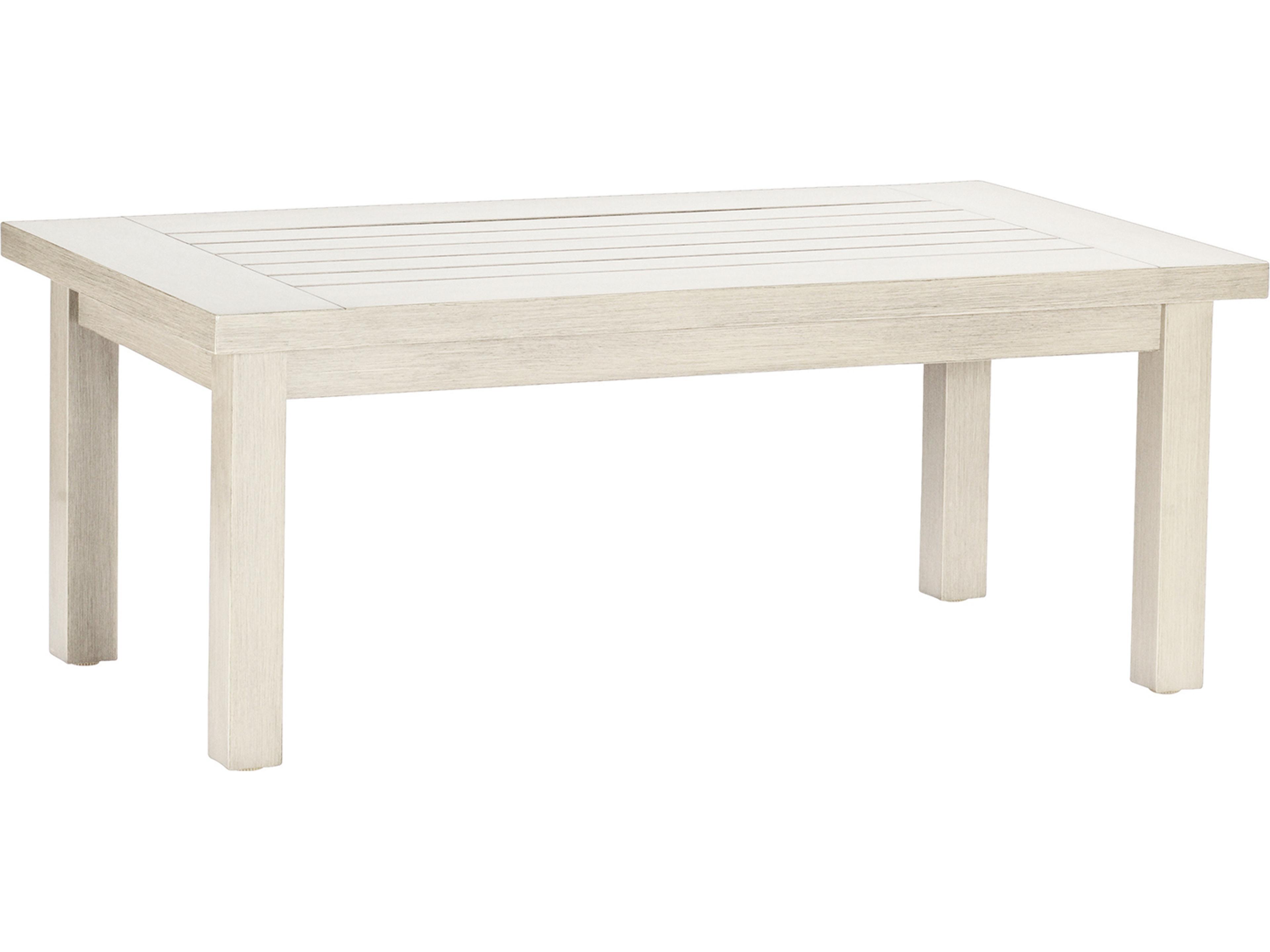 Summer Classics Club Aluminum Rectangular Outdoor Patio Coffee Table