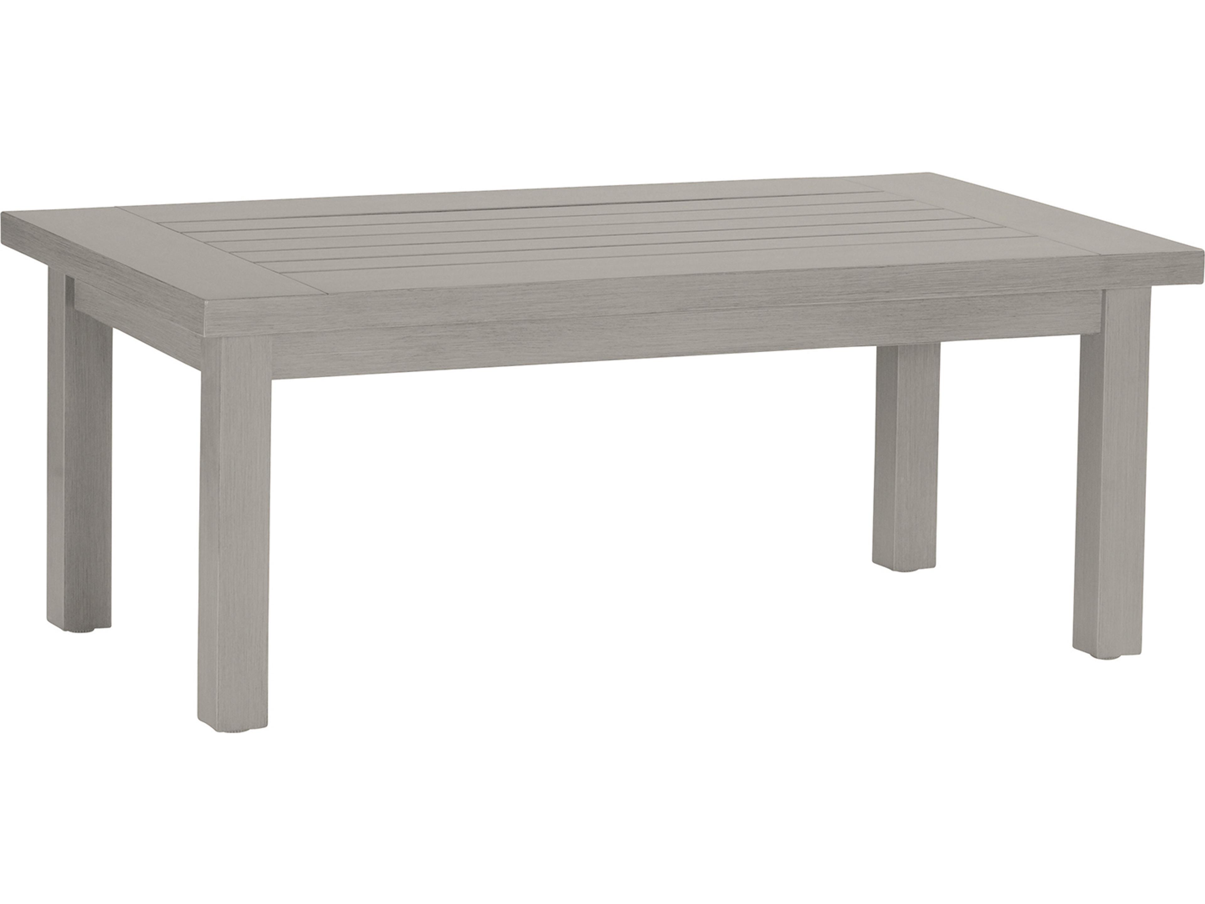 Summer Classics Club Aluminum Rectangular Outdoor Patio Coffee Table