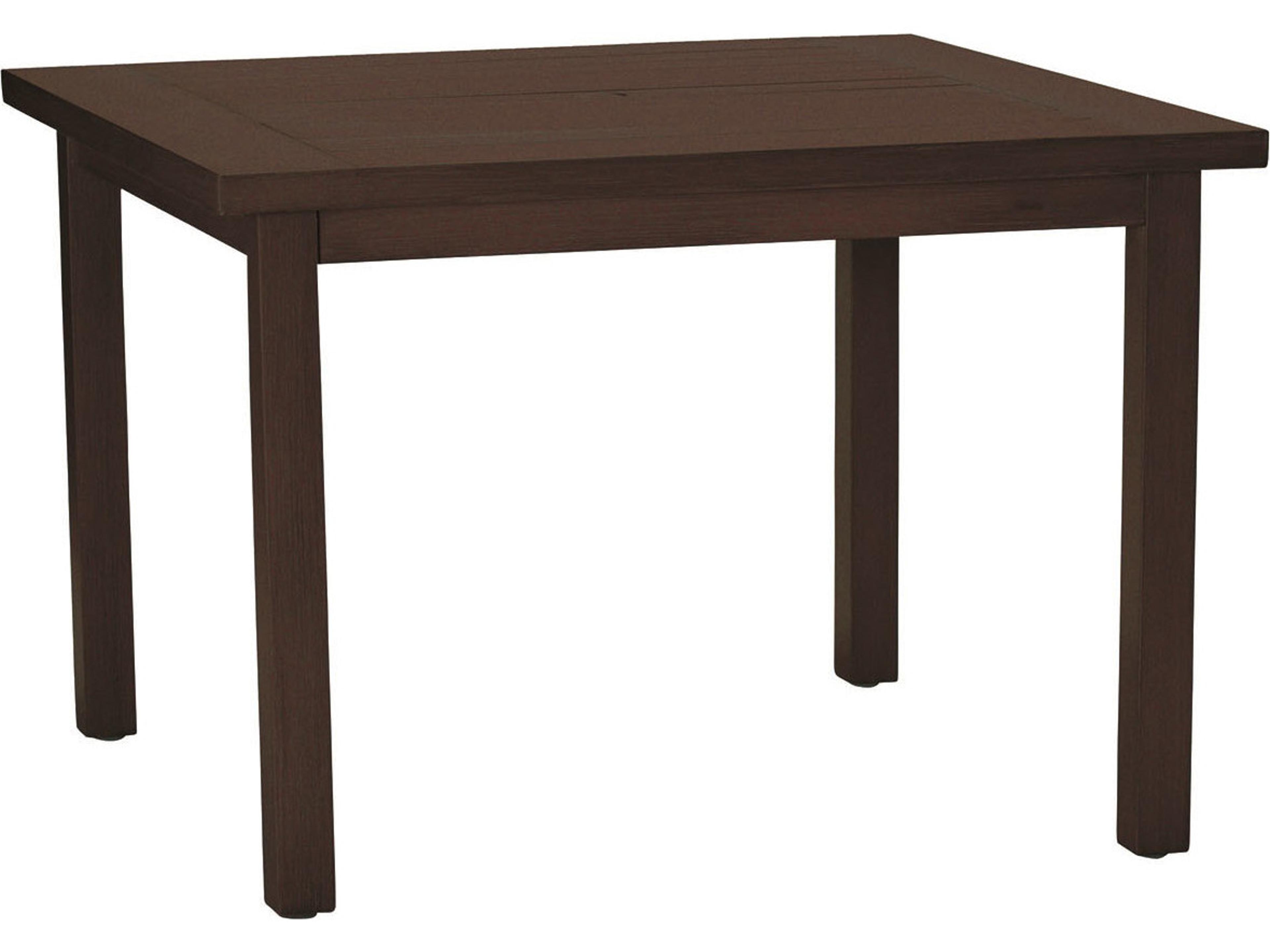Summer Classics Club Aluminum Square Outdoor Patio Dining Table