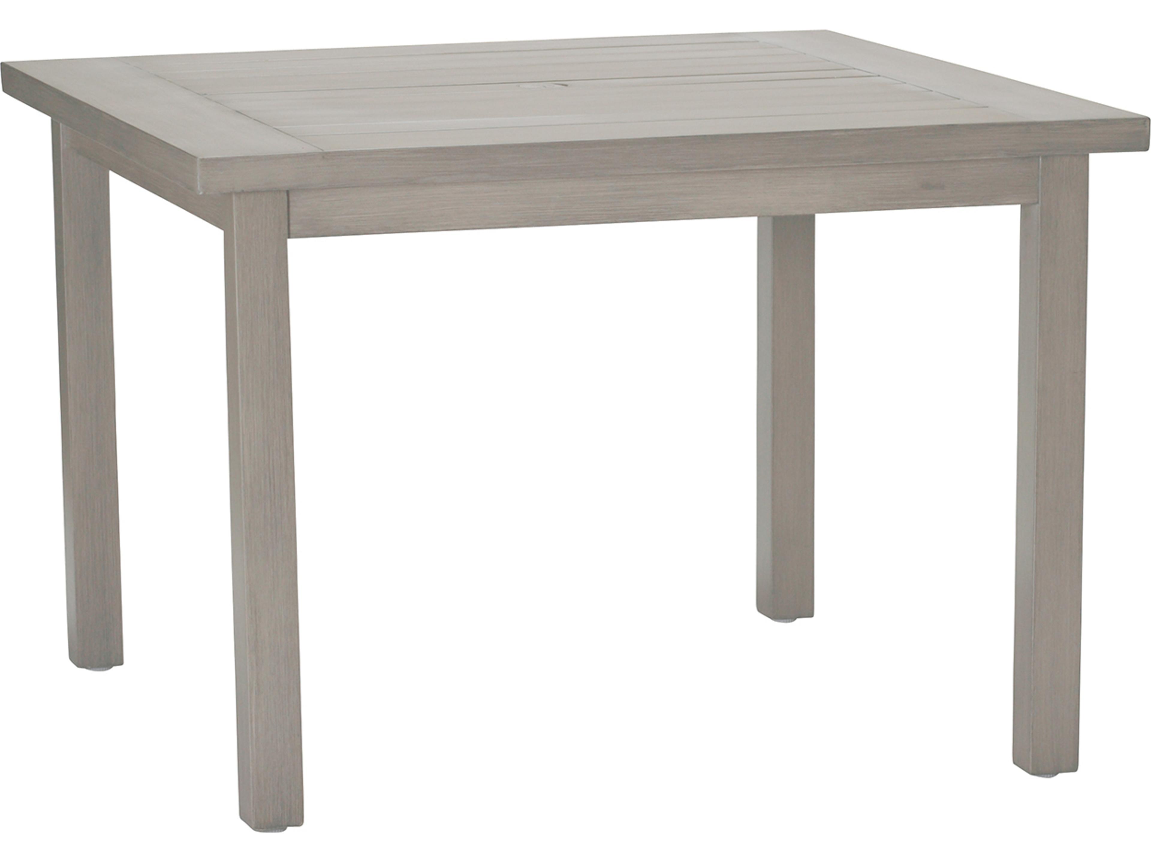 Summer Classics Club Aluminum Square Outdoor Patio Dining Table