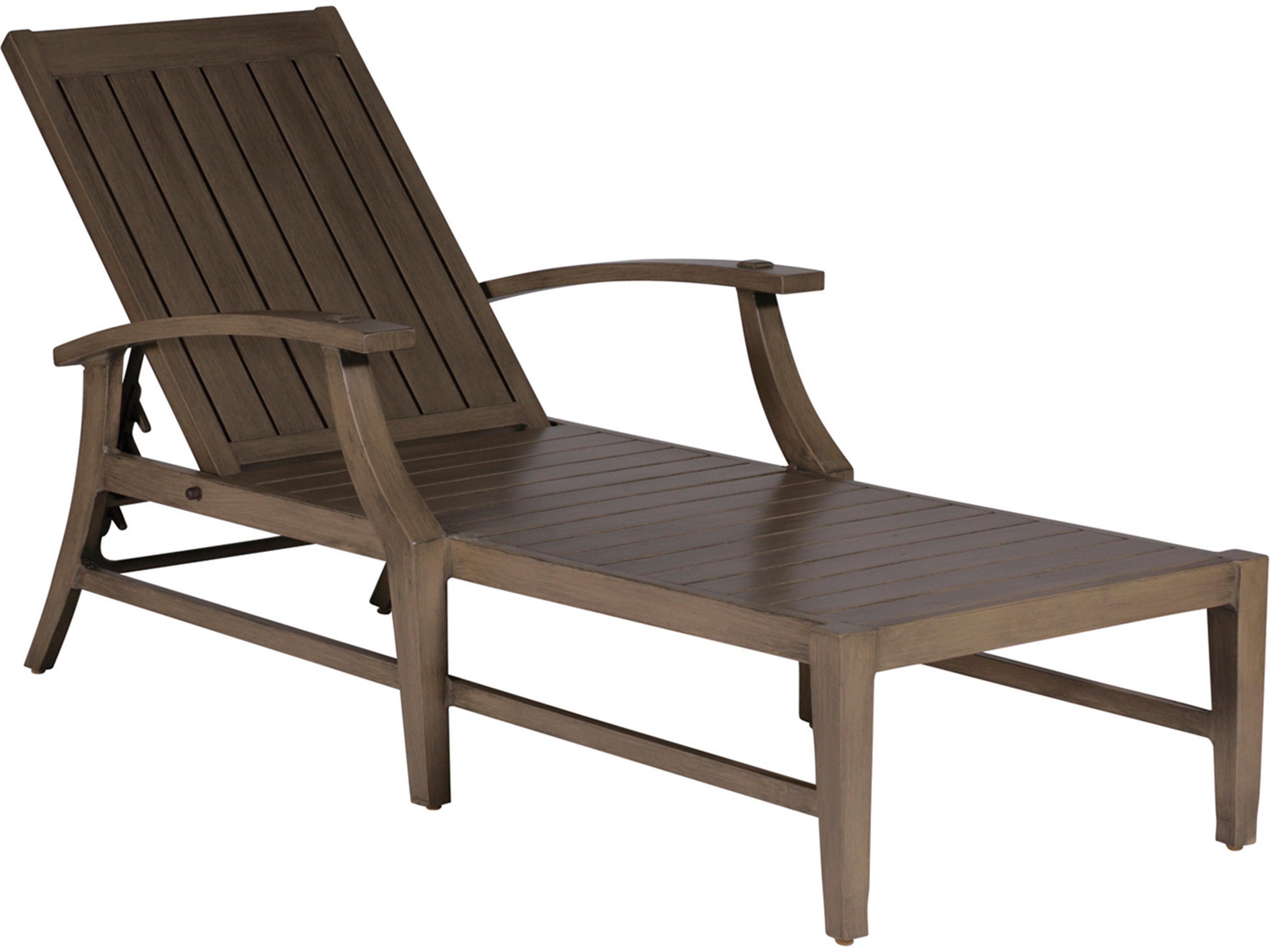 Summer Classics Croquet Aluminum Outdoor Patio Chaise Lounge with Cushion