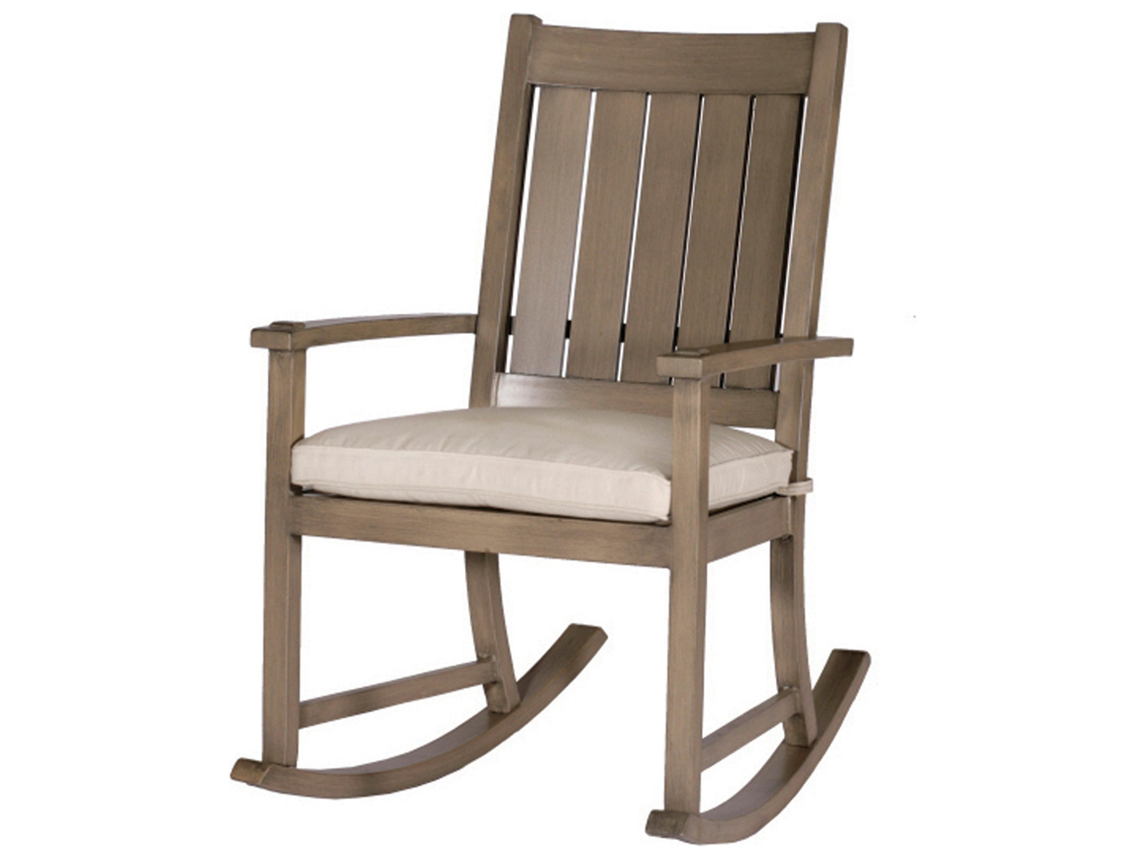 Club Aluminum Slatted Rocker Outdoor Lounge Chair
