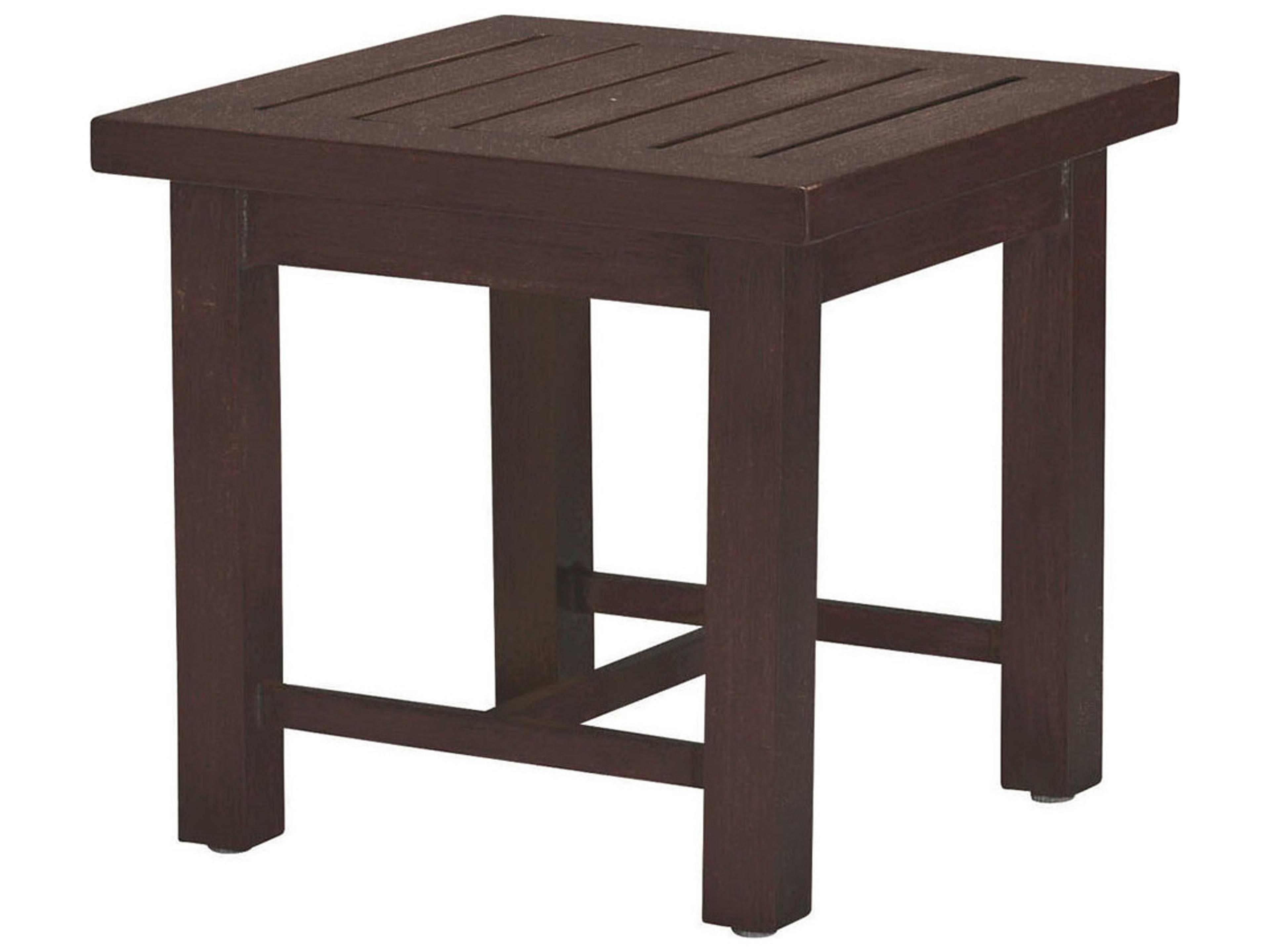 Summer Classics Club Aluminum Square Outdoor End Table