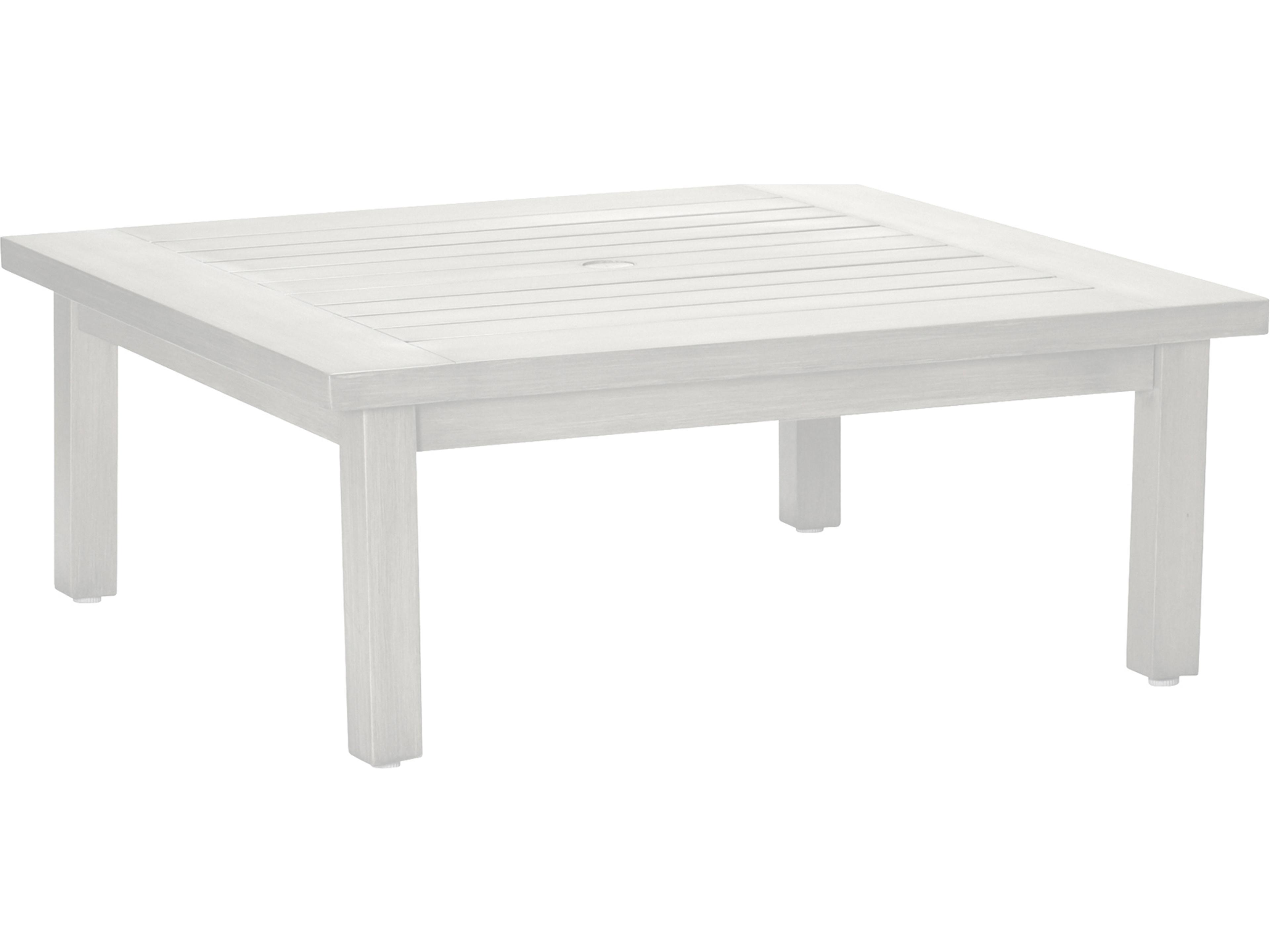 Summer Classics Club Aluminum Square Coffee Table